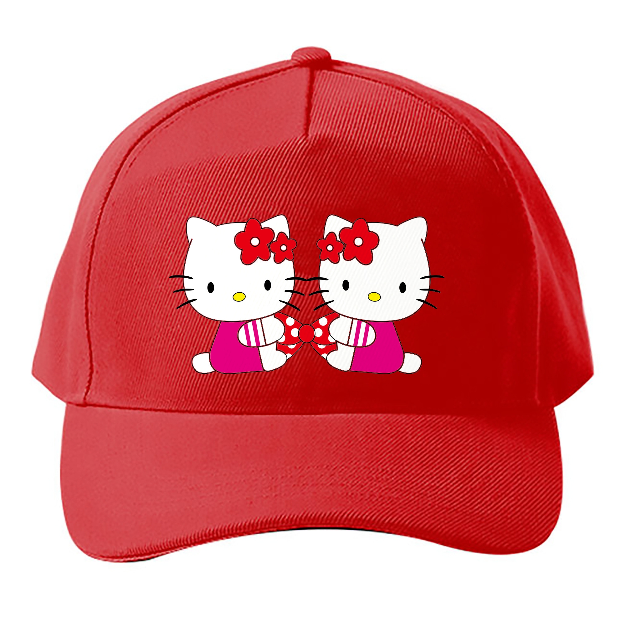 （画像用） Hello Kitty ハローキティ ベースボールキャップ 綿100％ 男女兼用 帽子 スポーツ