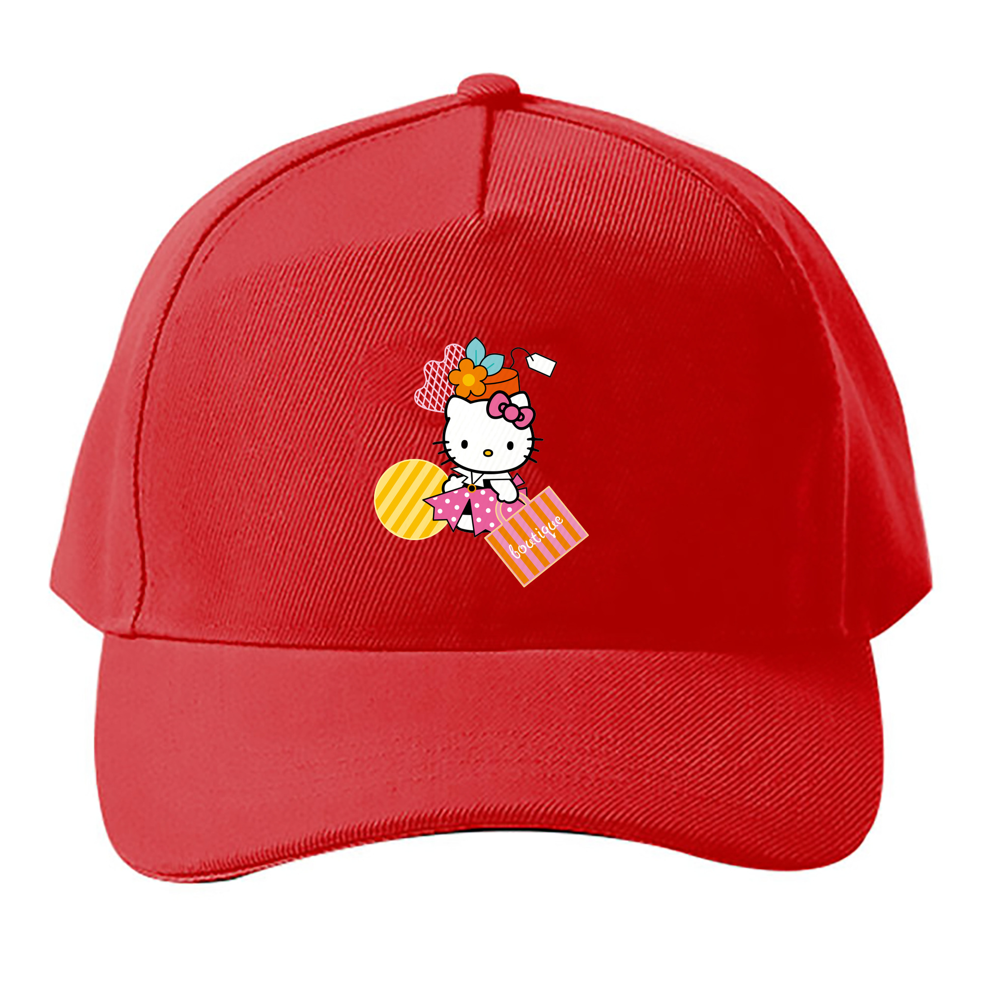 （画像用） Hello Kitty ハローキティ ベースボールキャップ 綿100％ 男女兼用 帽子 スポーツ