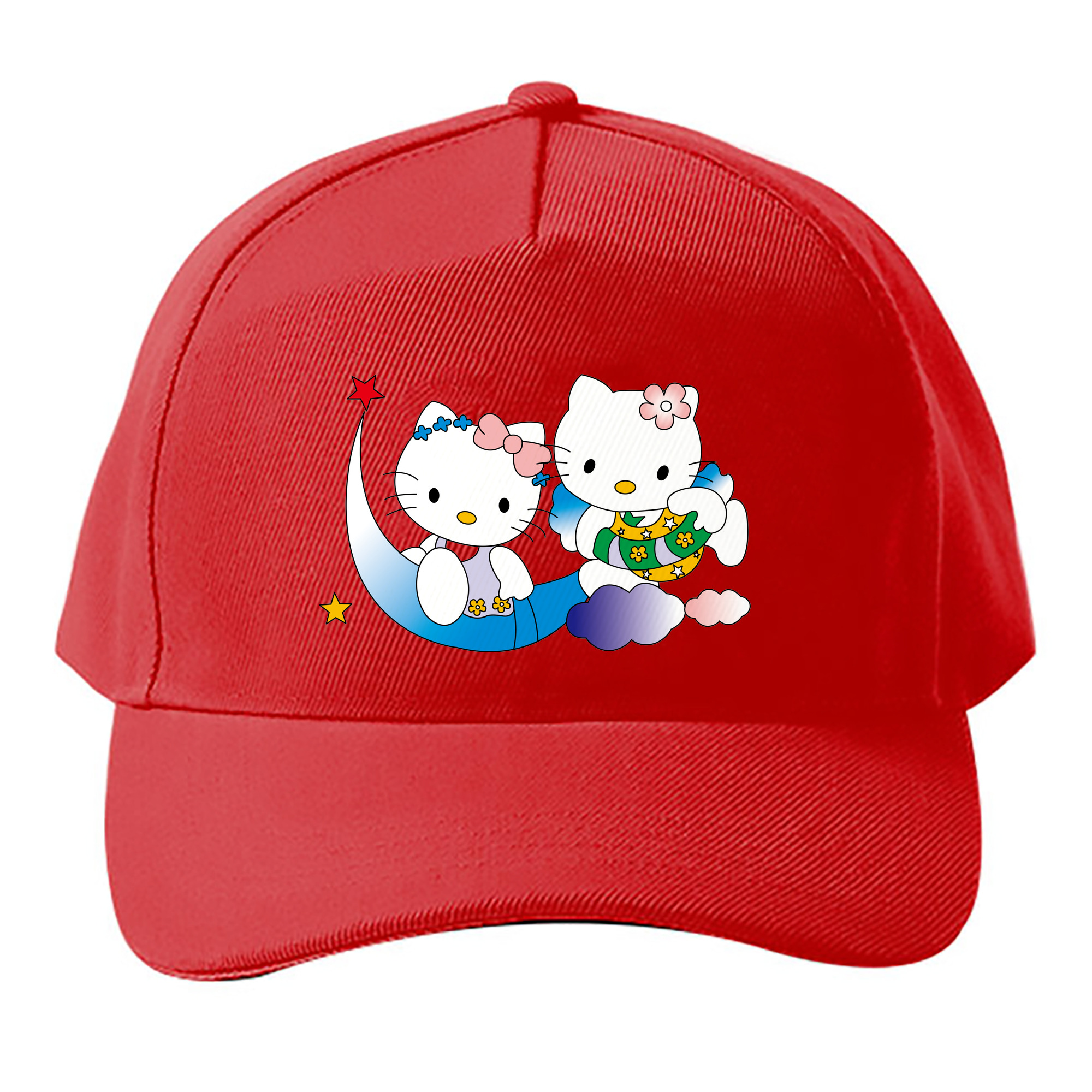（画像用） Hello Kitty ハローキティ ベースボールキャップ 綿100％ 男女兼用 帽子 スポーツ