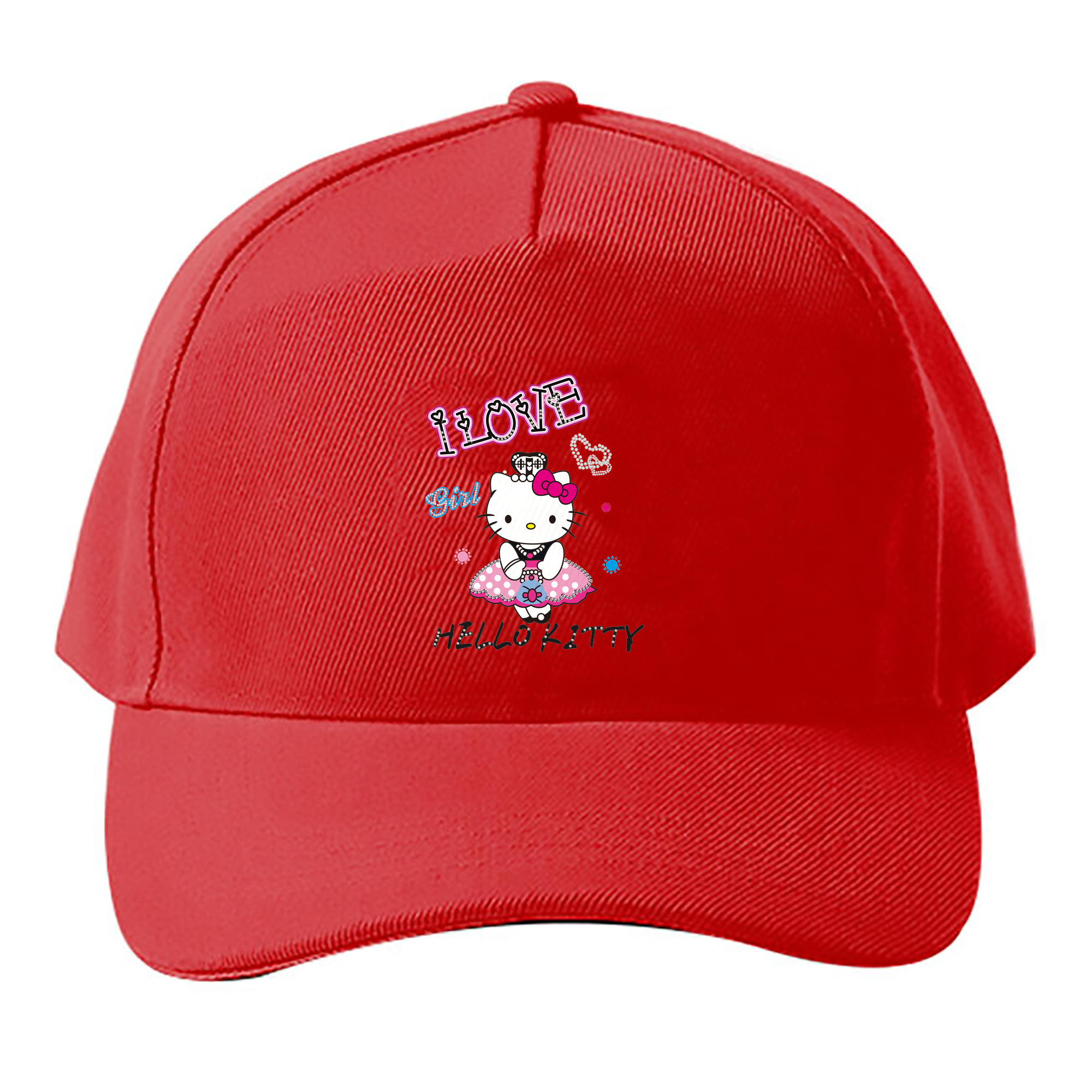 （画像用） Hello Kitty ハローキティ ベースボールキャップ 綿100％ 男女兼用 帽子 スポーツ