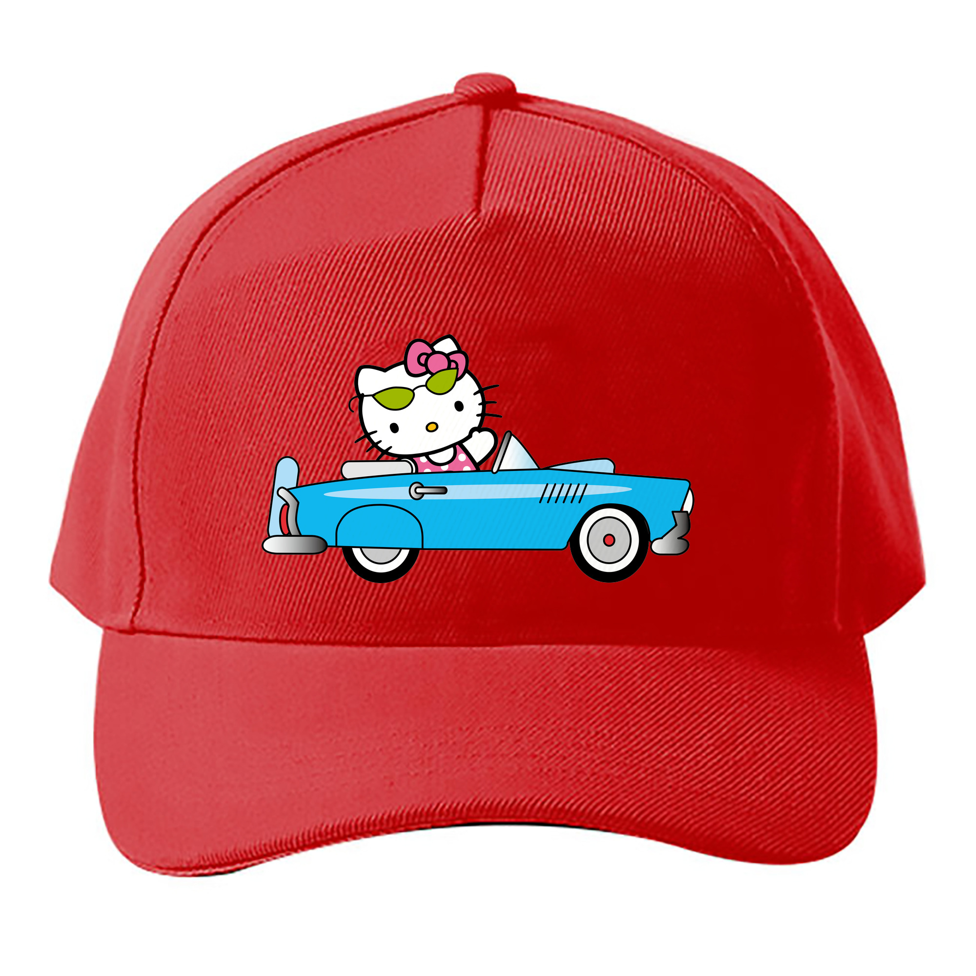 （画像用） Hello Kitty ハローキティ ベースボールキャップ 綿100％ 男女兼用 帽子 スポーツ