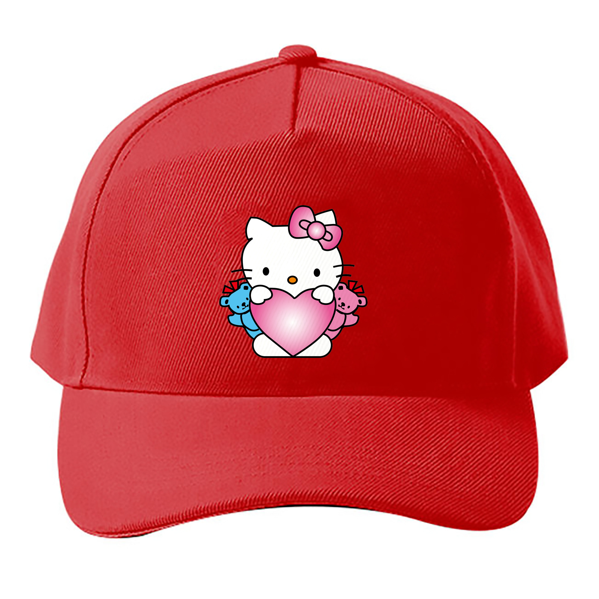 （画像用） Hello Kitty ハローキティ ベースボールキャップ 綿100％ 男女兼用 帽子 スポーツ