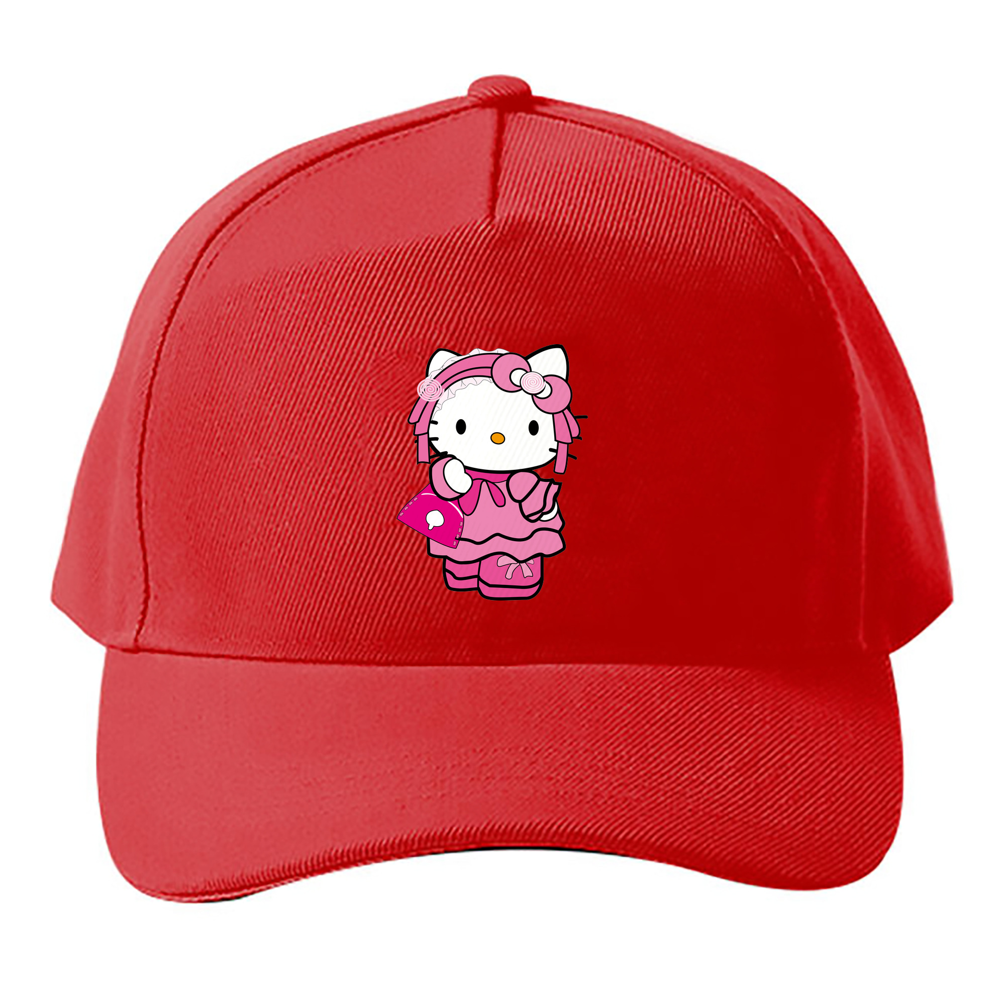 （画像用） Hello Kitty ハローキティ ベースボールキャップ 綿100％ 男女兼用 帽子 スポーツ