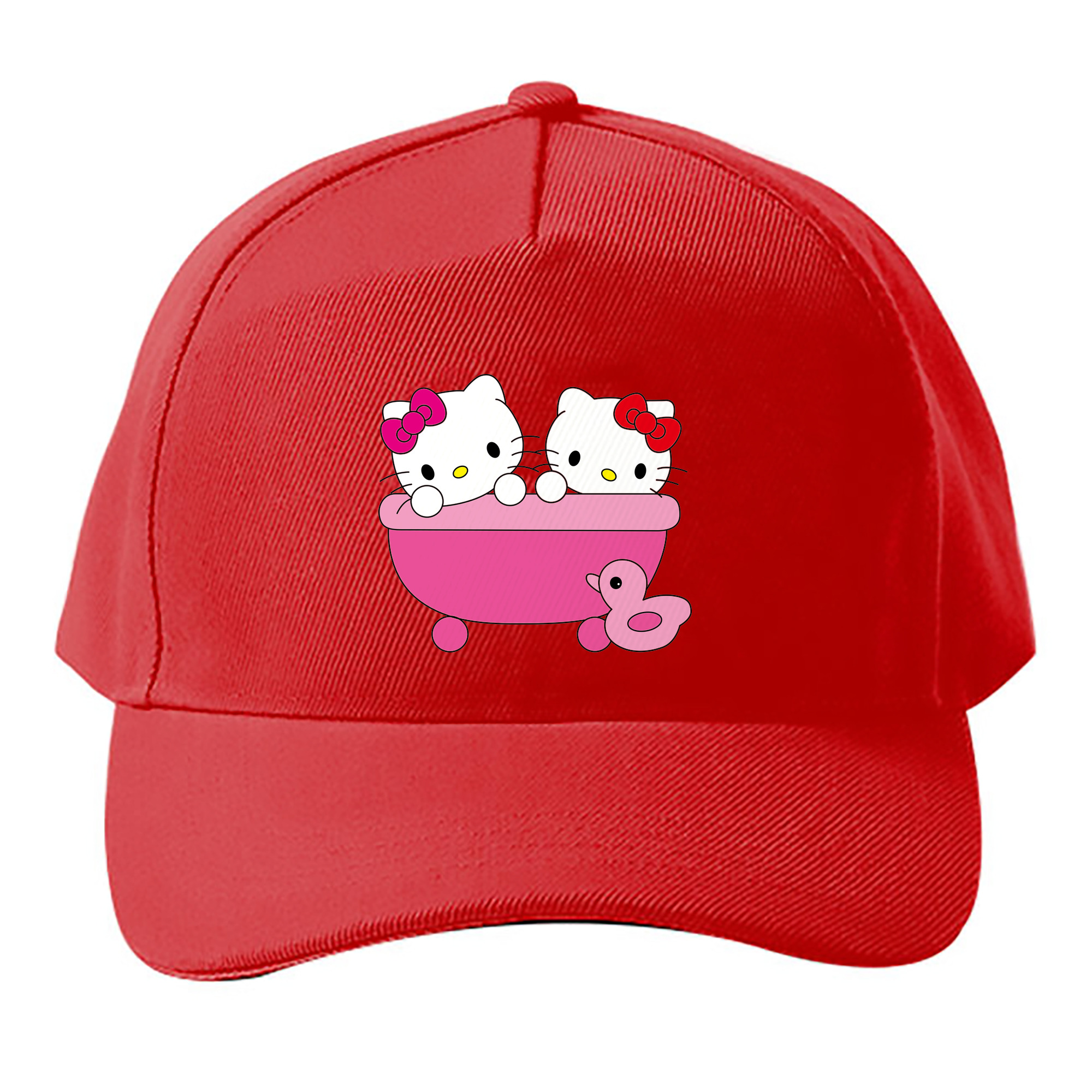 （画像用） Hello Kitty ハローキティ ベースボールキャップ 綿100％ 男女兼用 帽子 スポーツ