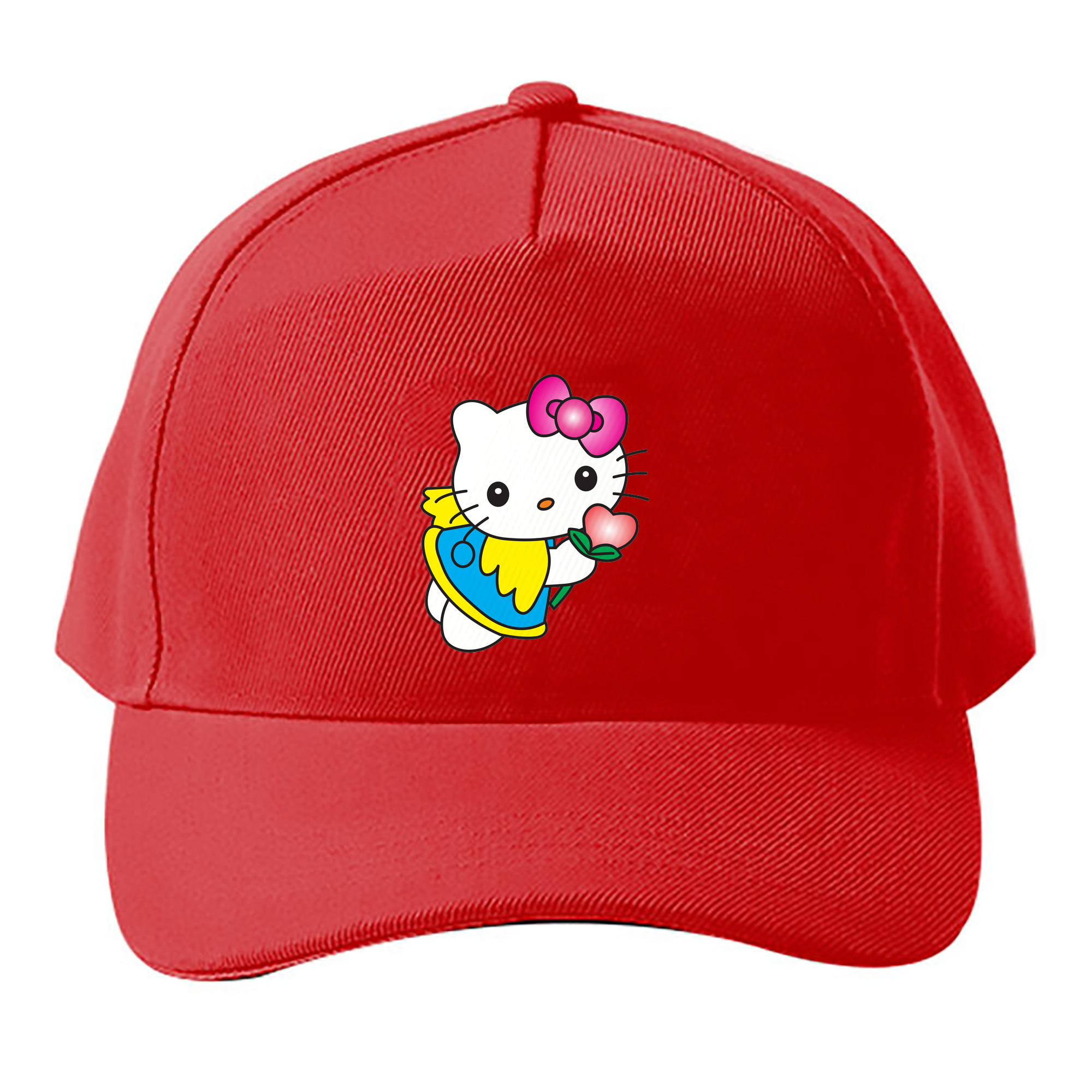 （画像用） Hello Kitty ハローキティ ベースボールキャップ 綿100％ 男女兼用 帽子 スポーツ