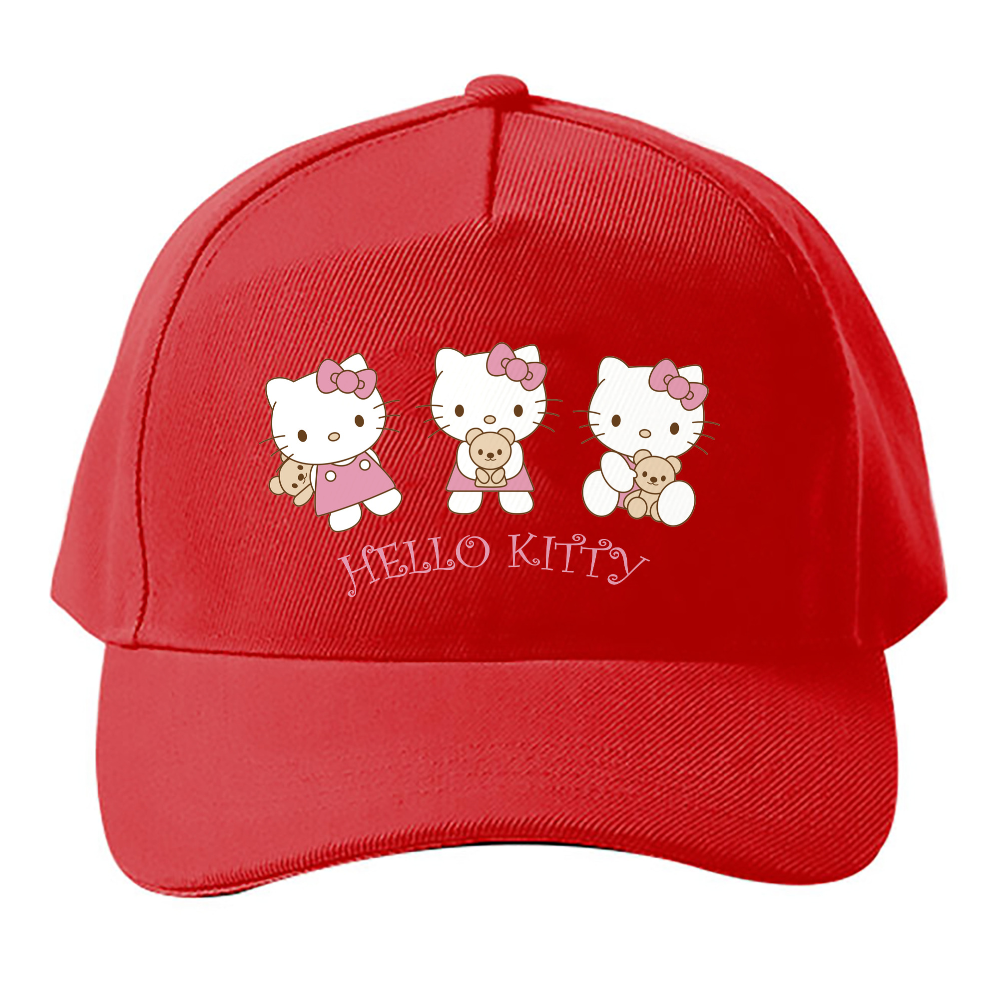 （画像用） Hello Kitty ハローキティ ベースボールキャップ 綿100％ 男女兼用 帽子 スポーツ