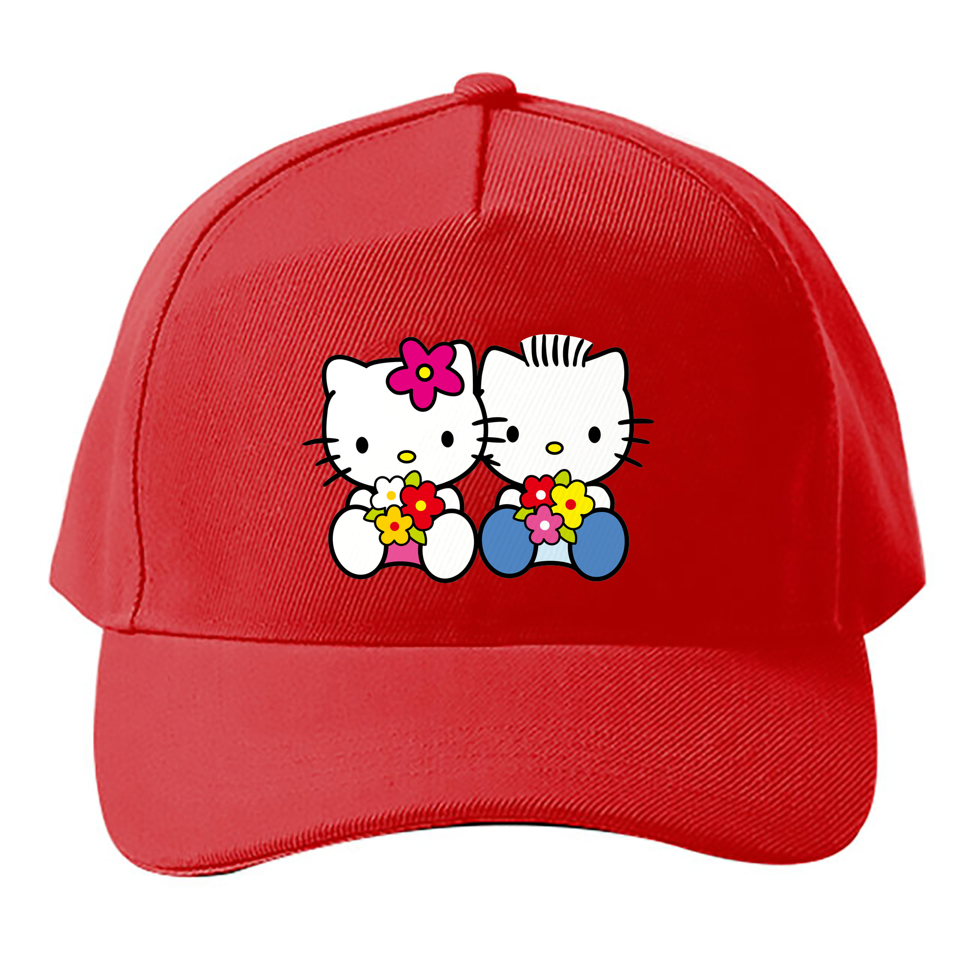 （画像用） Hello Kitty ハローキティ ベースボールキャップ 綿100％ 男女兼用 帽子 スポーツ