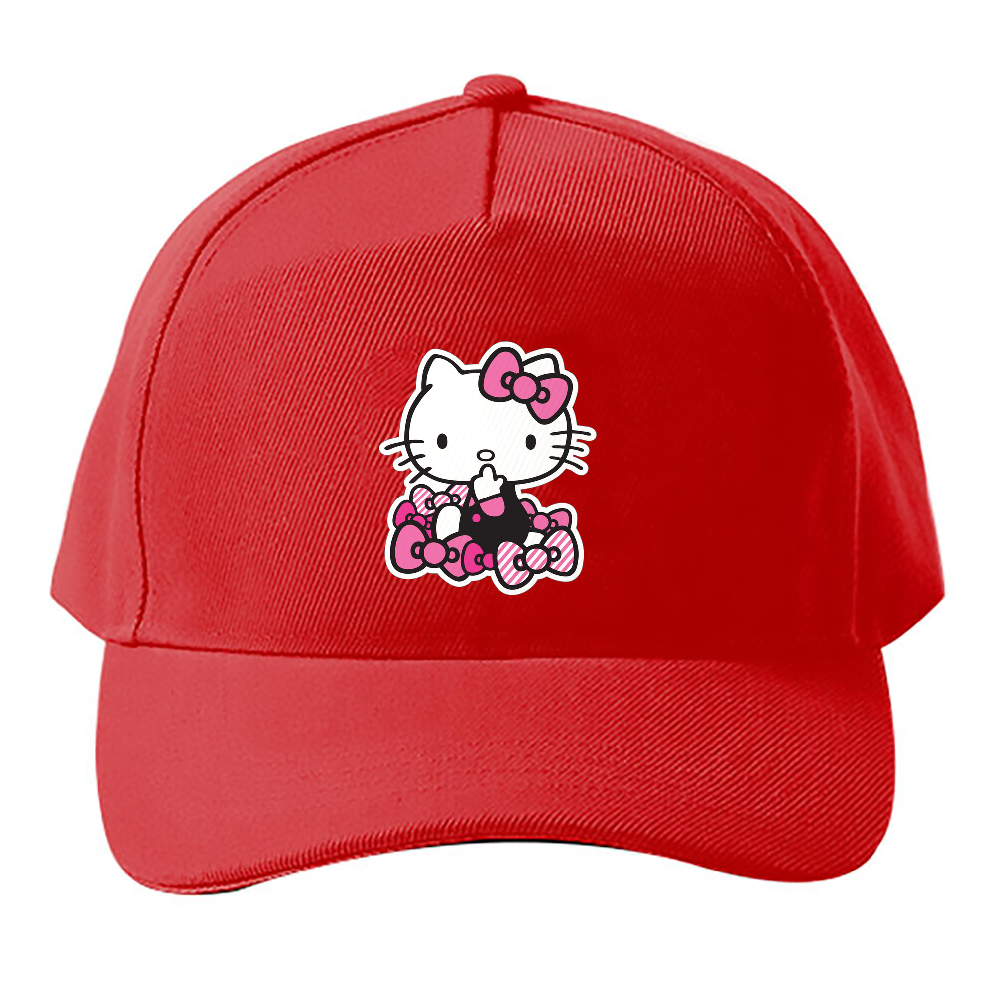 （画像用） Hello Kitty ハローキティ ベースボールキャップ 綿100％ 男女兼用 帽子 スポーツ