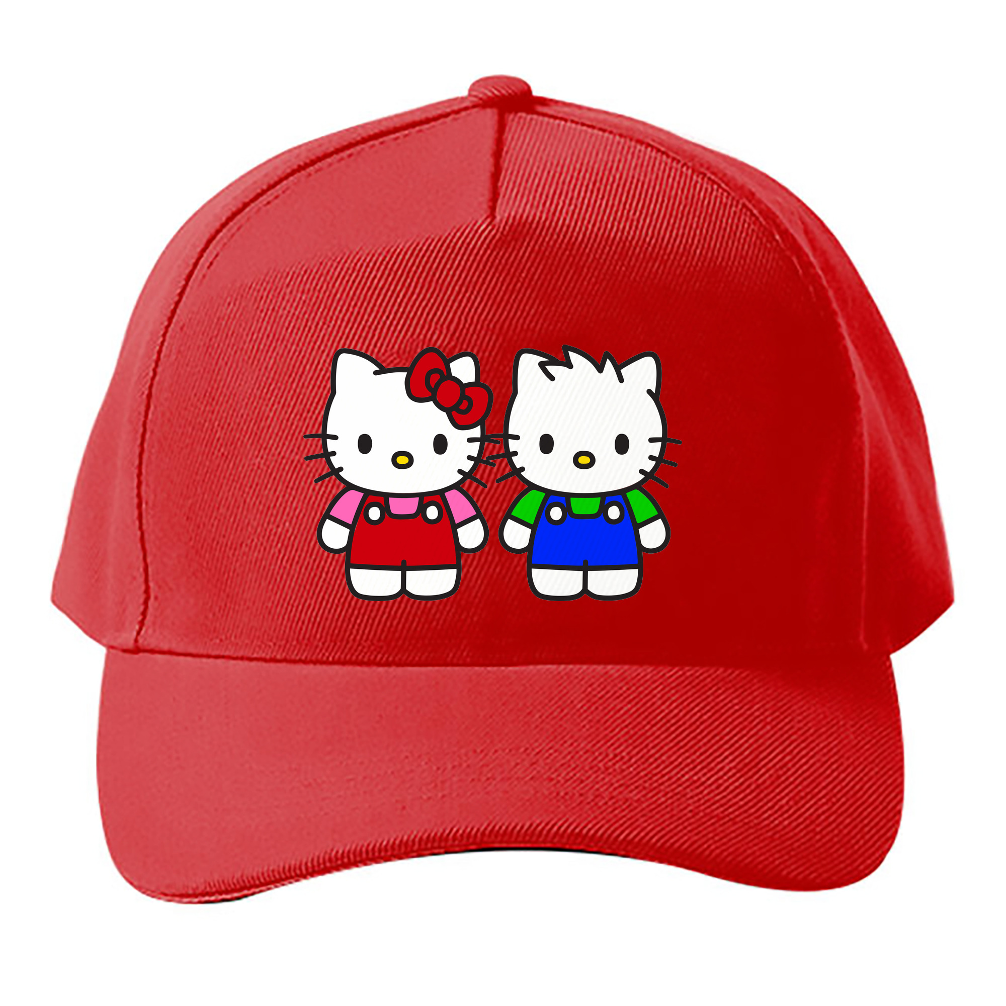 （画像用） Hello Kitty ハローキティ ベースボールキャップ 綿100％ 男女兼用 帽子 スポーツ