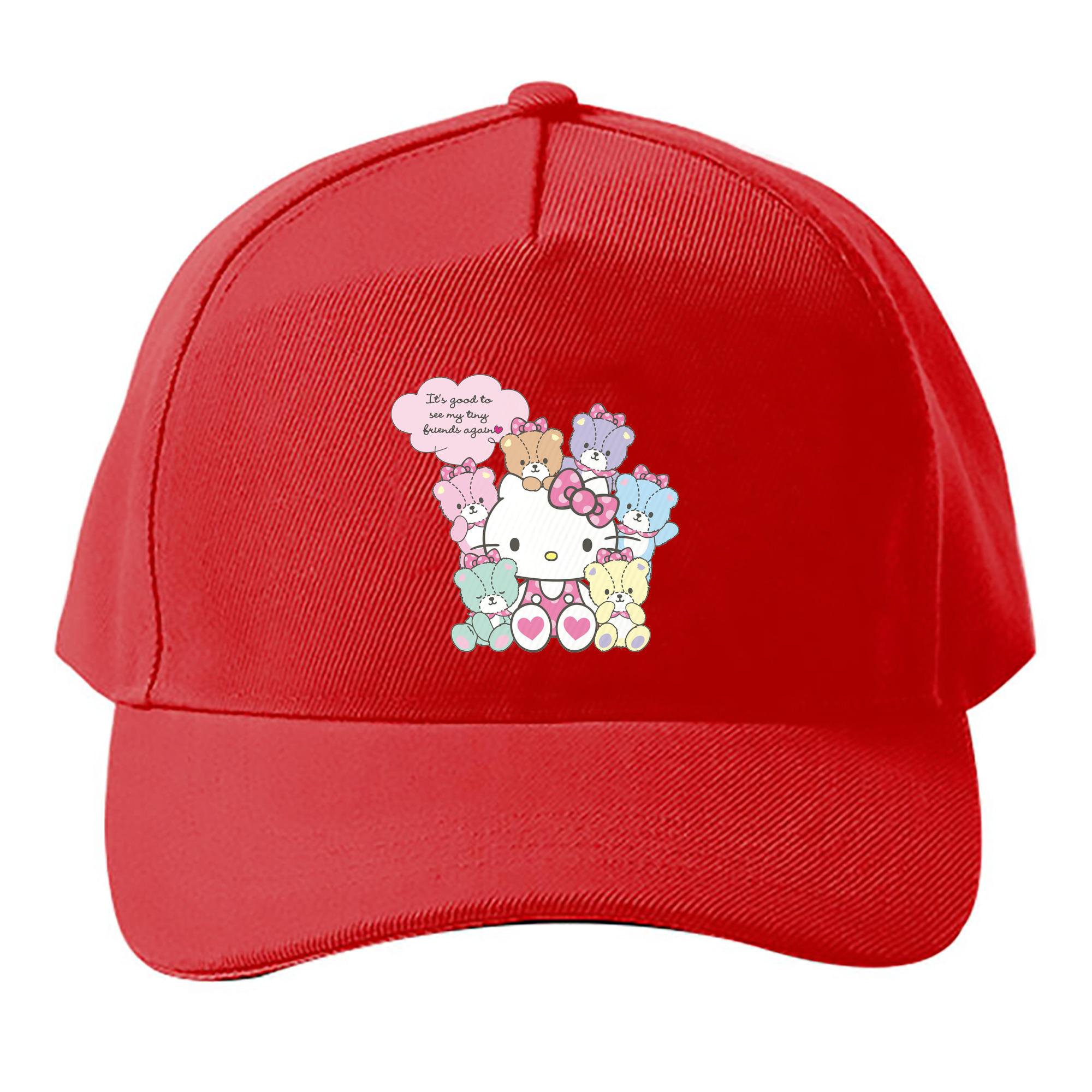 （画像用） Hello Kitty ハローキティ ベースボールキャップ 綿100％ 男女兼用 帽子 スポーツ