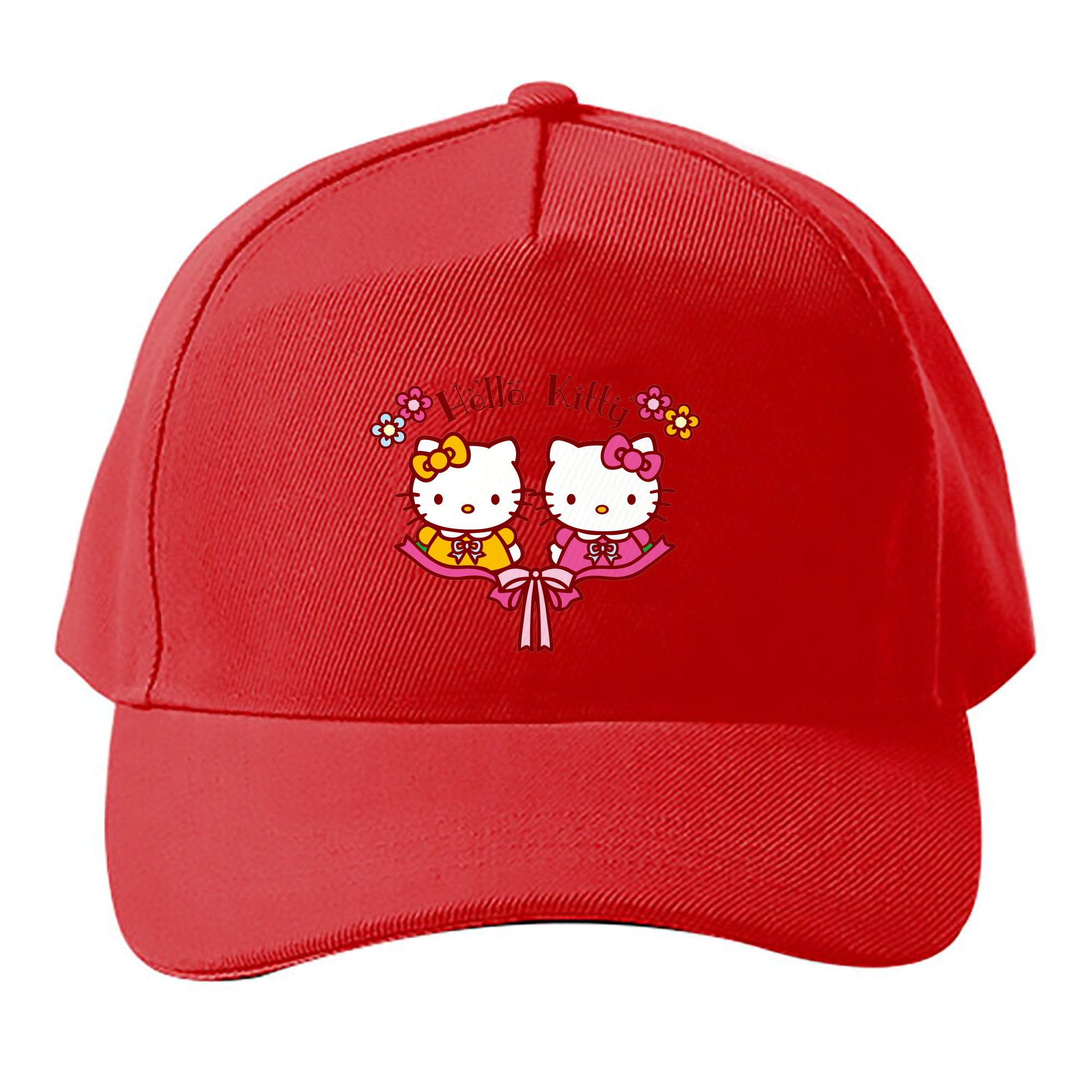 （画像用） Hello Kitty ハローキティ ベースボールキャップ 綿100％ 男女兼用 帽子 スポーツ