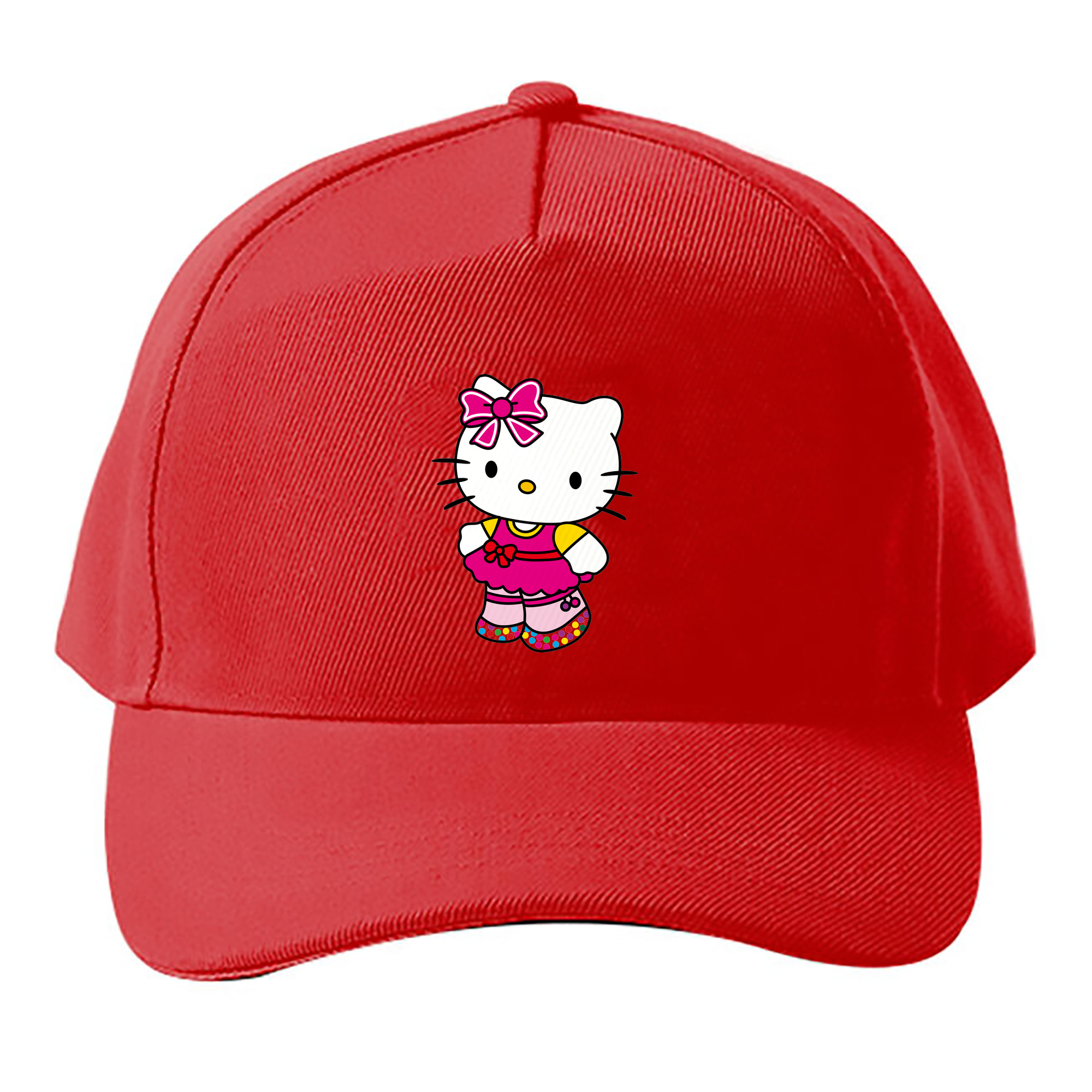 （画像用） Hello Kitty ハローキティ ベースボールキャップ 綿100％ 男女兼用 帽子 スポーツ