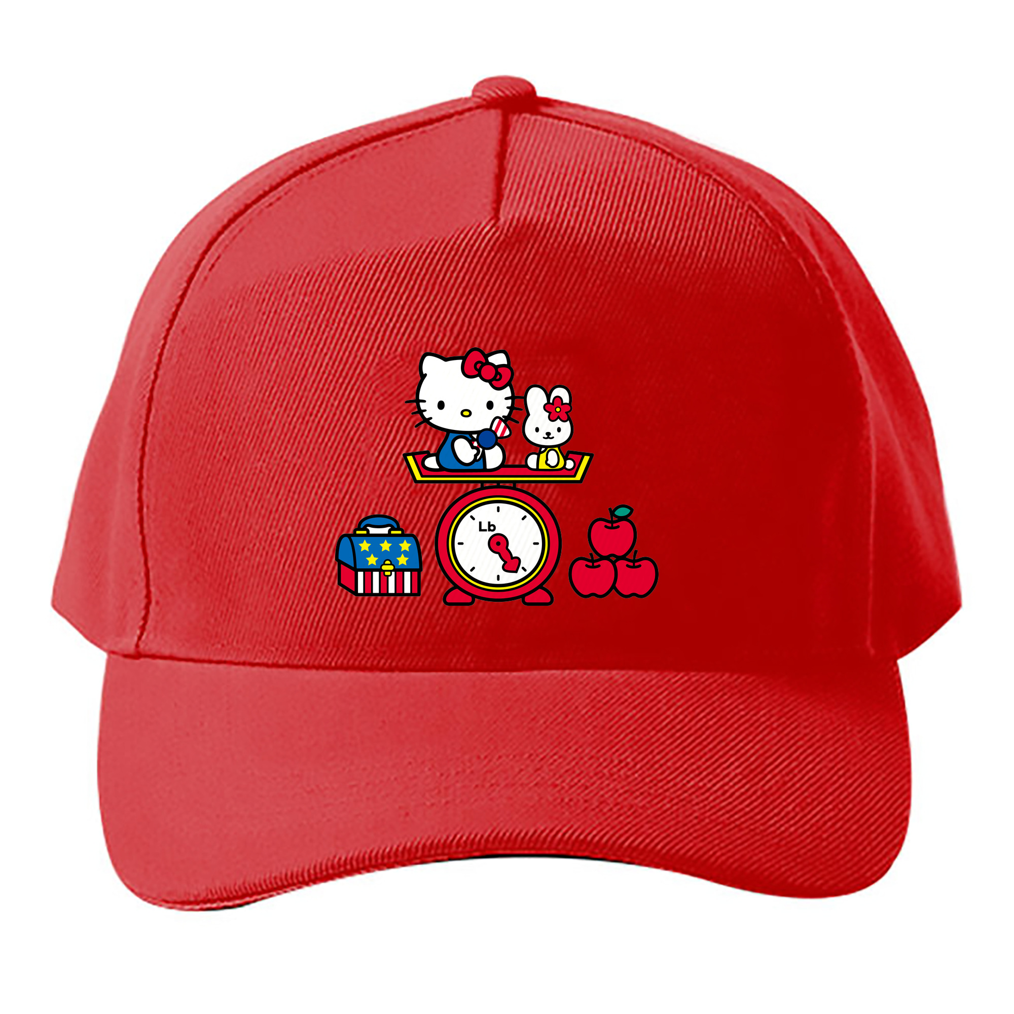 （画像用） Hello Kitty ハローキティ ベースボールキャップ 綿100％ 男女兼用 帽子 スポーツ