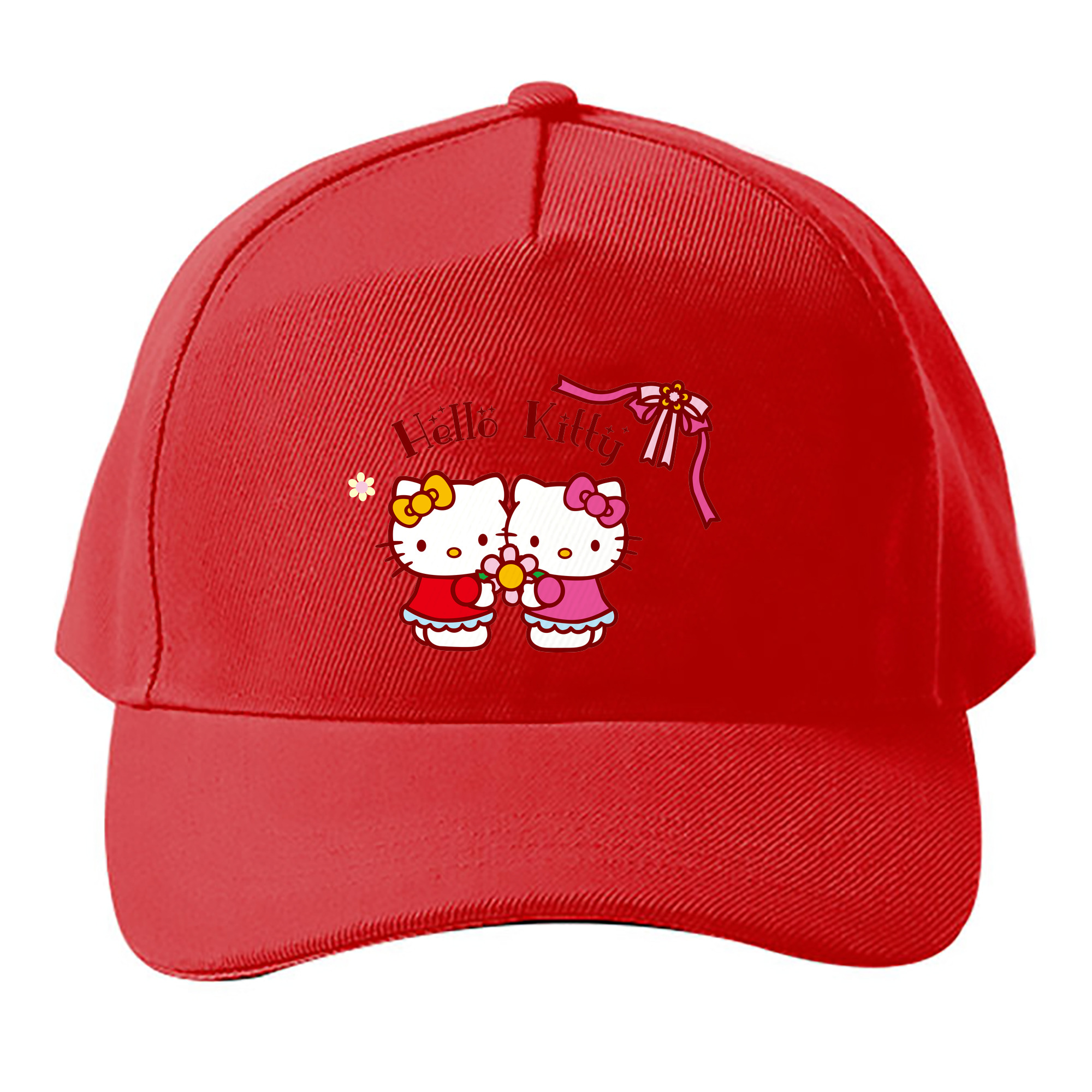 （画像用） Hello Kitty ハローキティ ベースボールキャップ 綿100％ 男女兼用 帽子 スポーツ