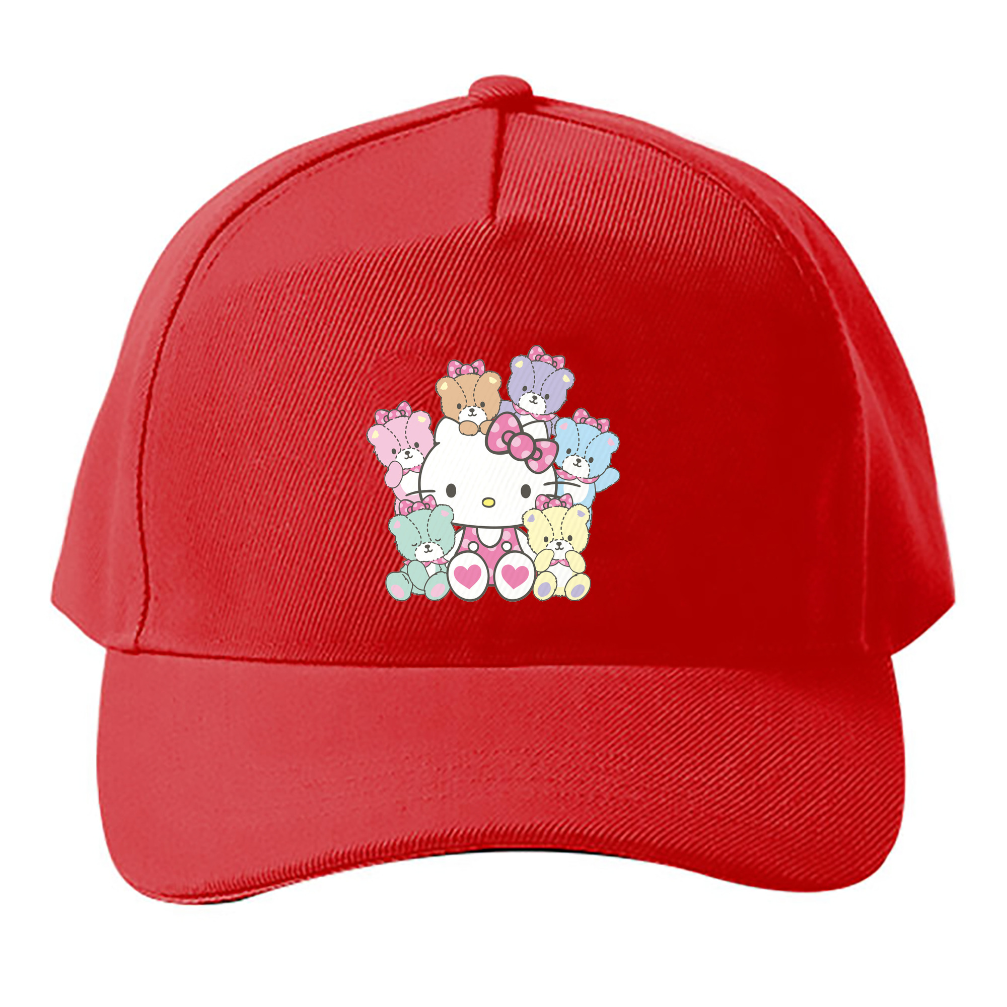 （画像用） Hello Kitty ハローキティ ベースボールキャップ 綿100％ 男女兼用 帽子 スポーツ