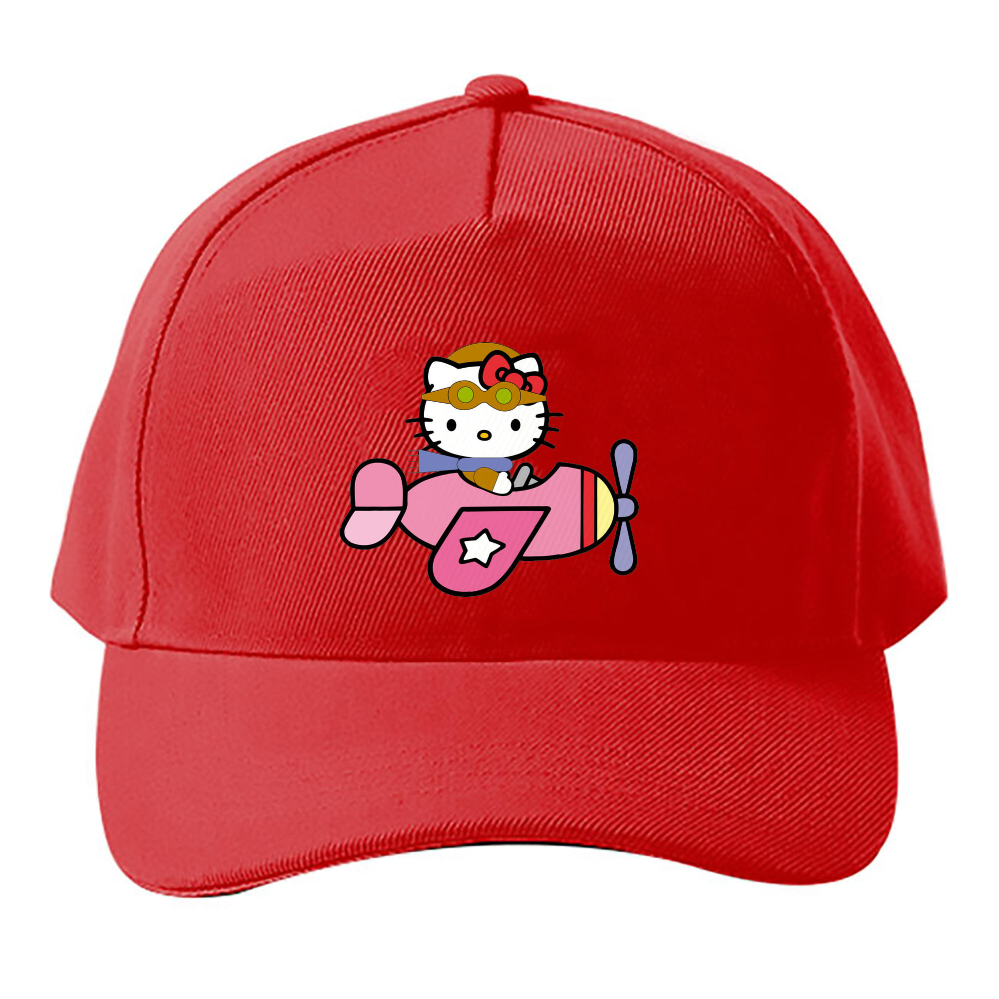 （画像用） Hello Kitty ハローキティ ベースボールキャップ 綿100％ 男女兼用 帽子 スポーツ