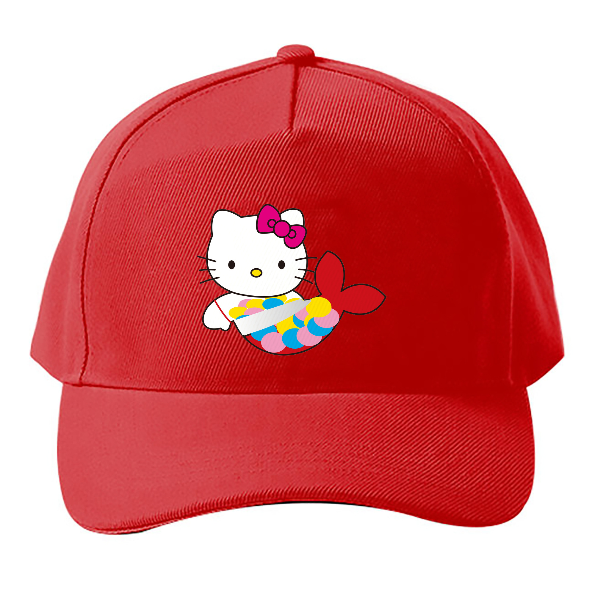 （画像用） Hello Kitty ハローキティ ベースボールキャップ 綿100％ 男女兼用 帽子 スポーツ