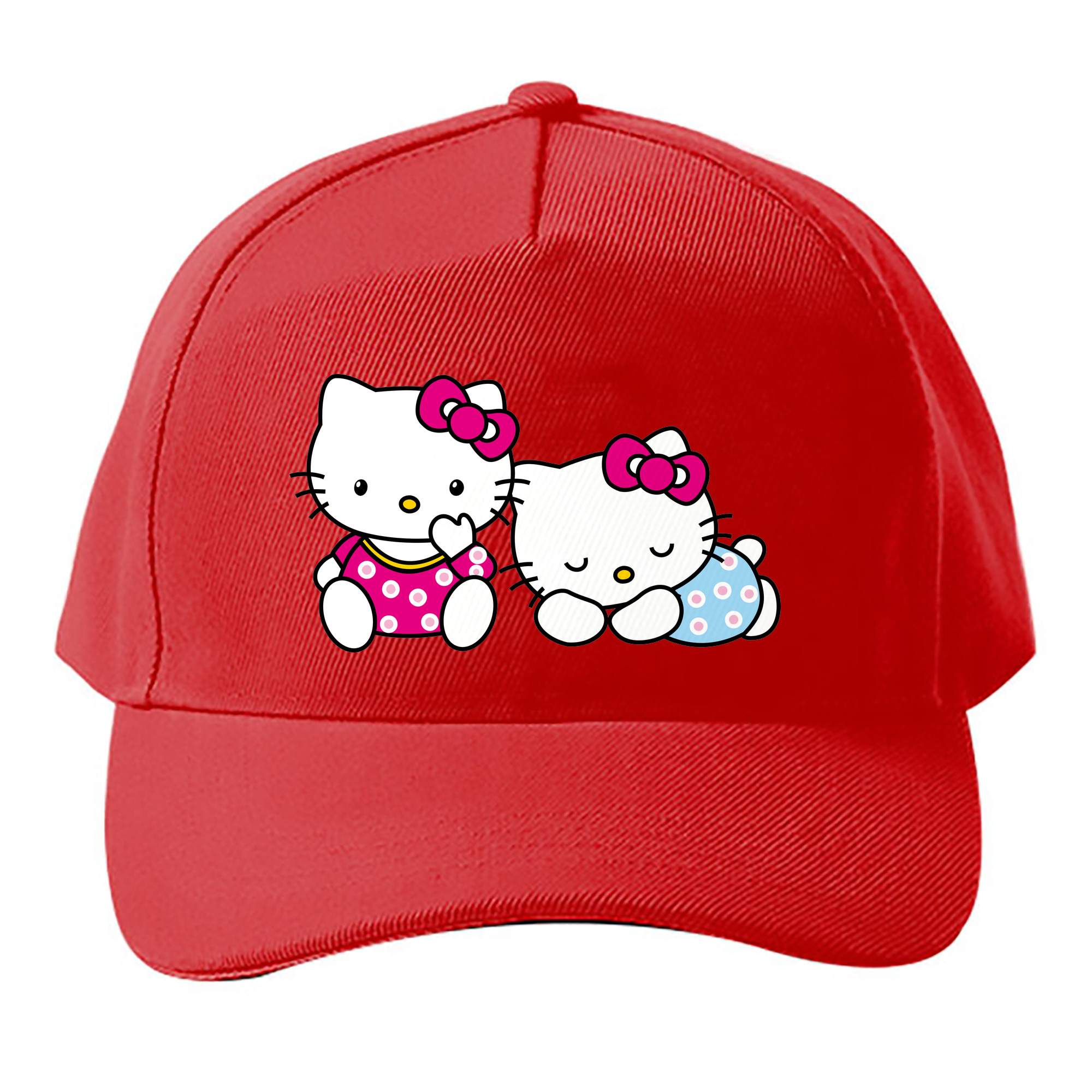 （画像用） Hello Kitty ハローキティ ベースボールキャップ 綿100％ 男女兼用 帽子 スポーツ