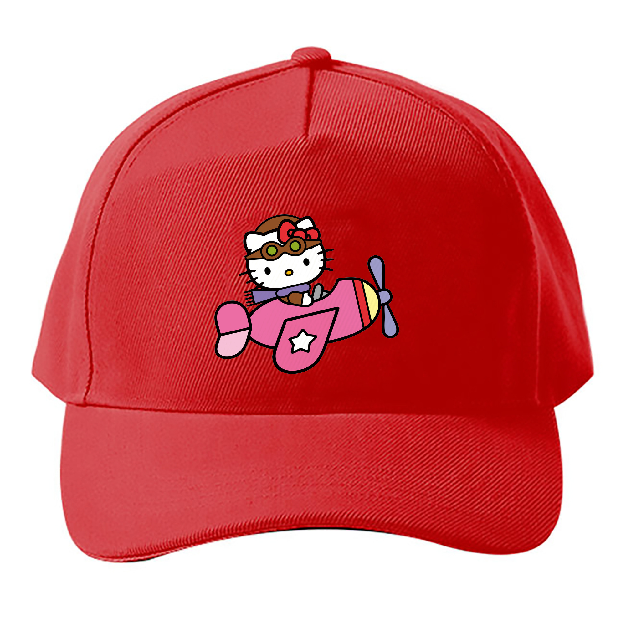 （画像用） Hello Kitty ハローキティ ベースボールキャップ 綿100％ 男女兼用 帽子 スポーツ