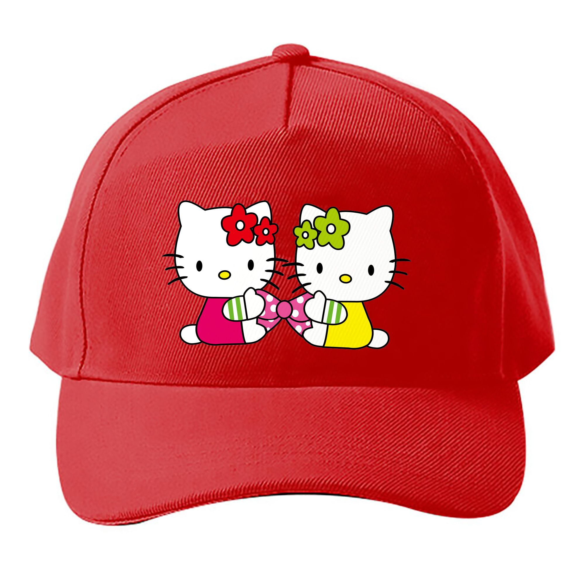 （画像用） Hello Kitty ハローキティ ベースボールキャップ 綿100％ 男女兼用 帽子 スポーツ