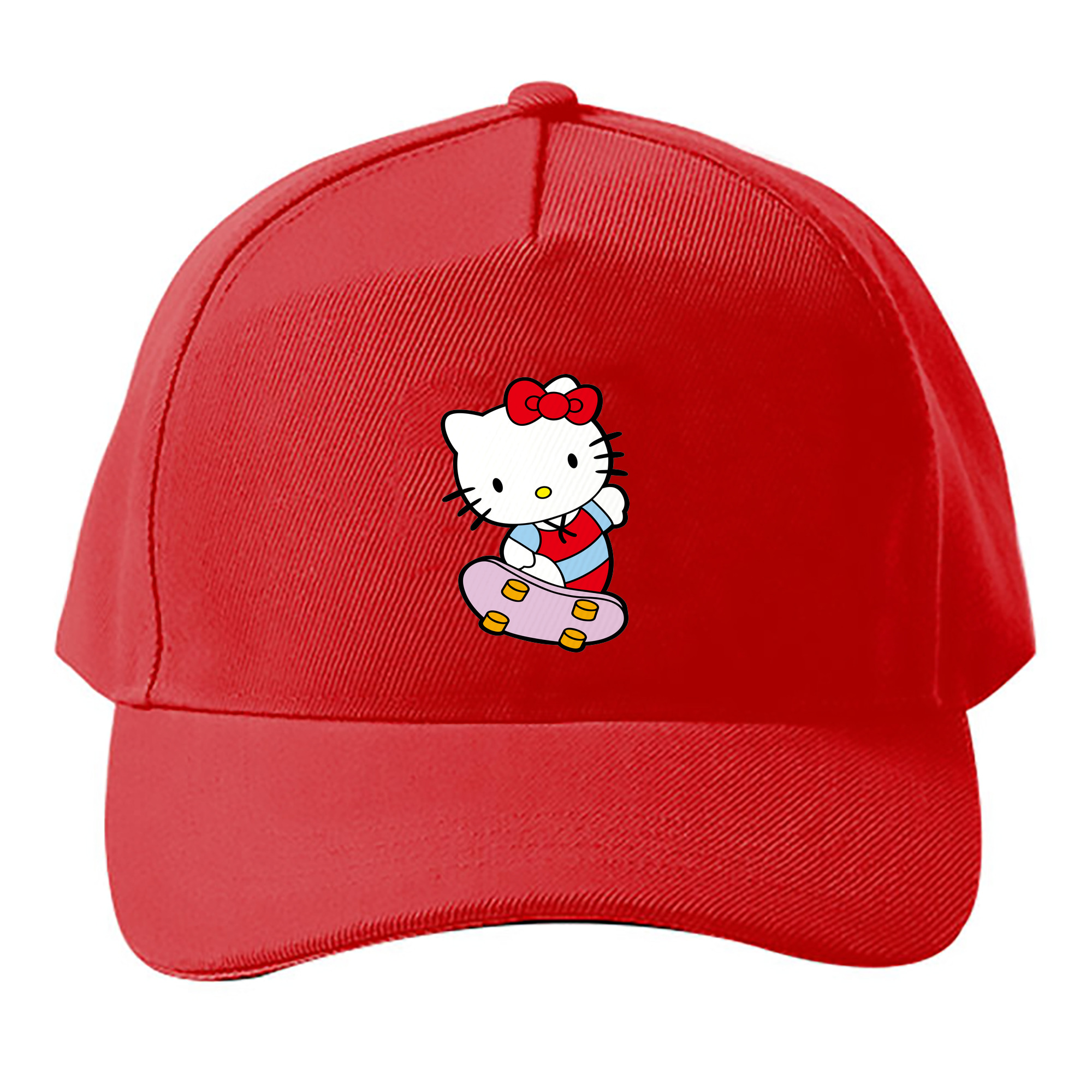（画像用） Hello Kitty ハローキティ ベースボールキャップ 綿100％ 男女兼用 帽子 スポーツ