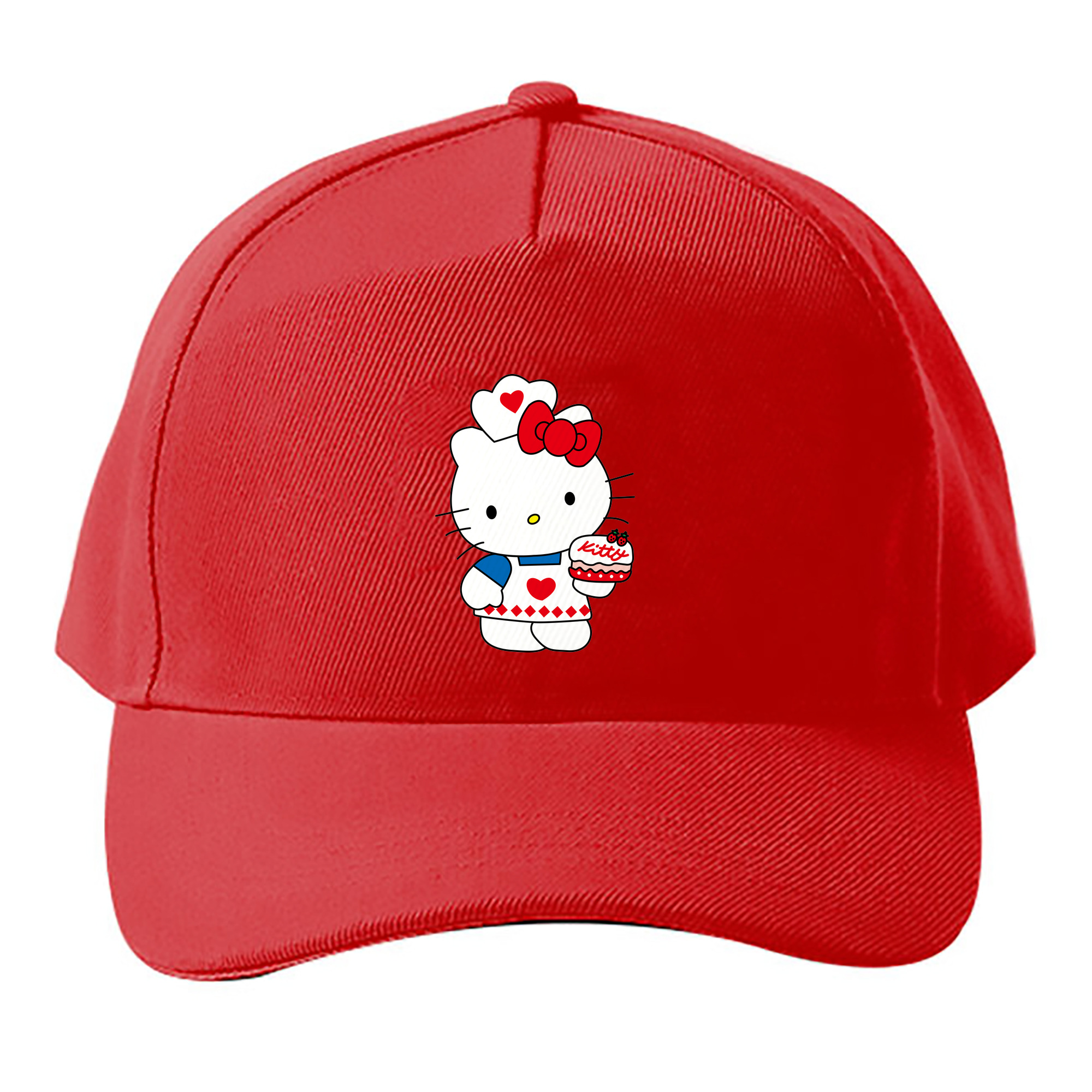 （画像用） Hello Kitty ハローキティ ベースボールキャップ 綿100％ 男女兼用 帽子 スポーツ