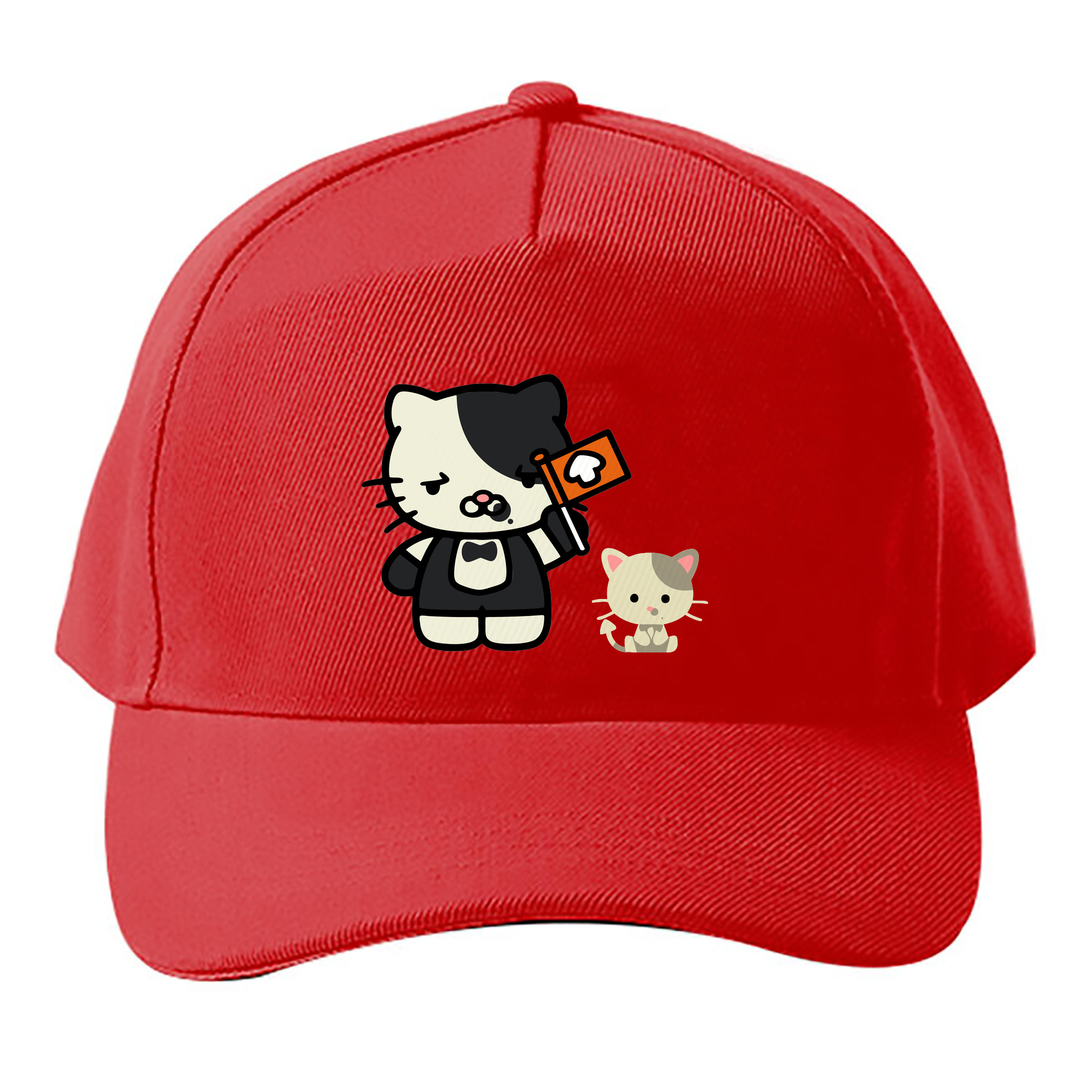 （画像用） Hello Kitty ハローキティ ベースボールキャップ 綿100％ 男女兼用 帽子 スポーツ