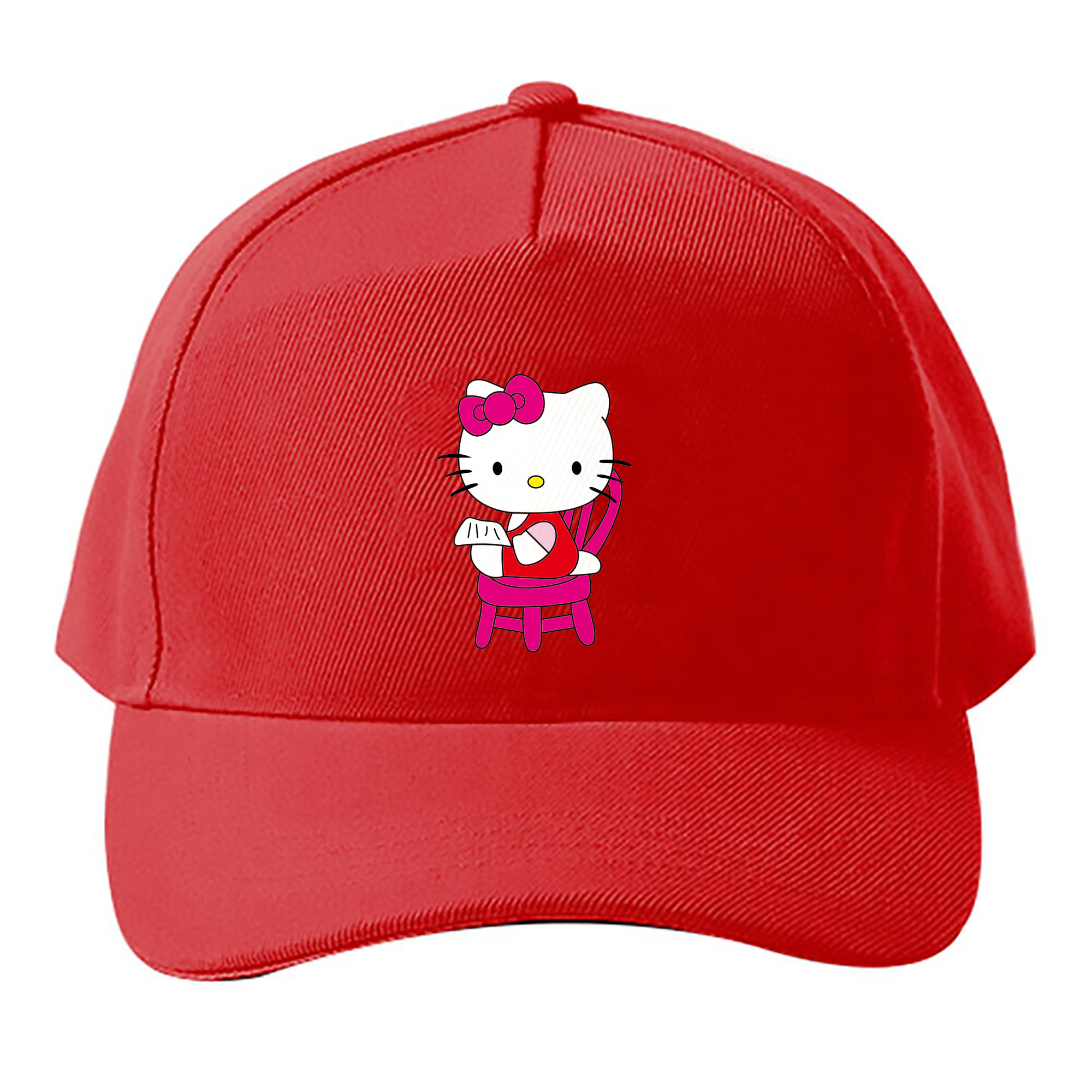 （画像用） Hello Kitty ハローキティ ベースボールキャップ 綿100％ 男女兼用 帽子 スポーツ