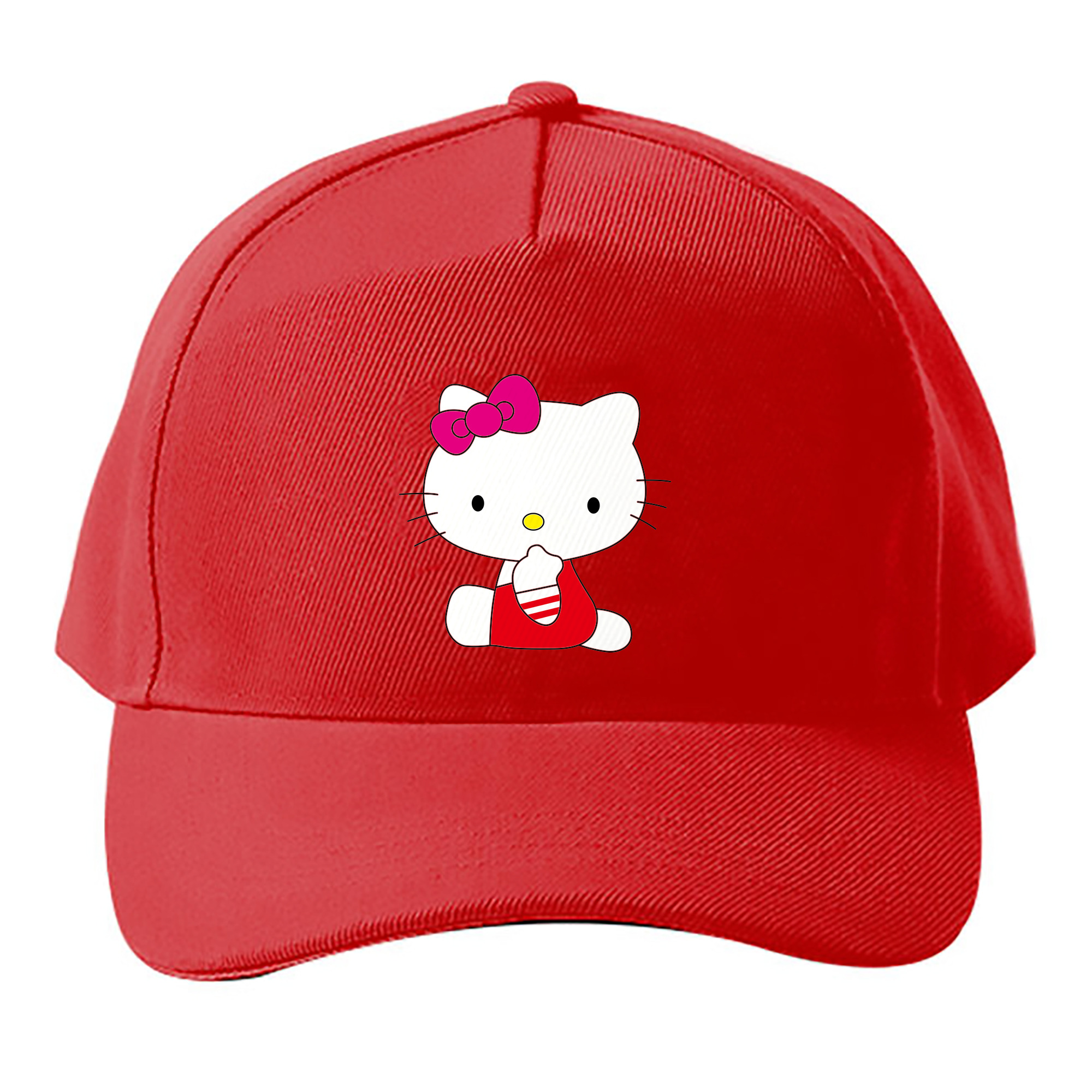 （画像用） Hello Kitty ハローキティ ベースボールキャップ 綿100％ 男女兼用 帽子 スポーツ