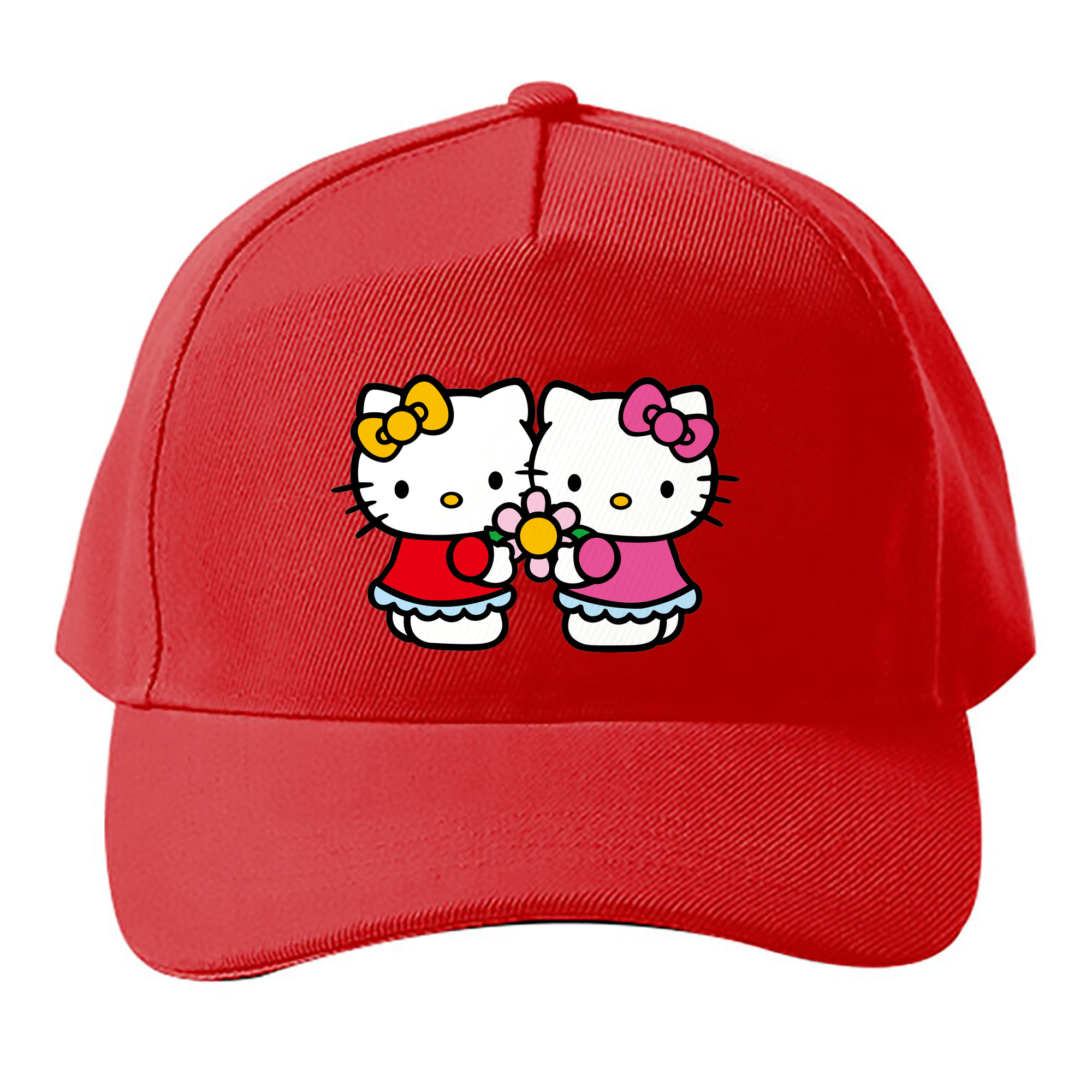 （画像用） Hello Kitty ハローキティ ベースボールキャップ 綿100％ 男女兼用 帽子 スポーツ