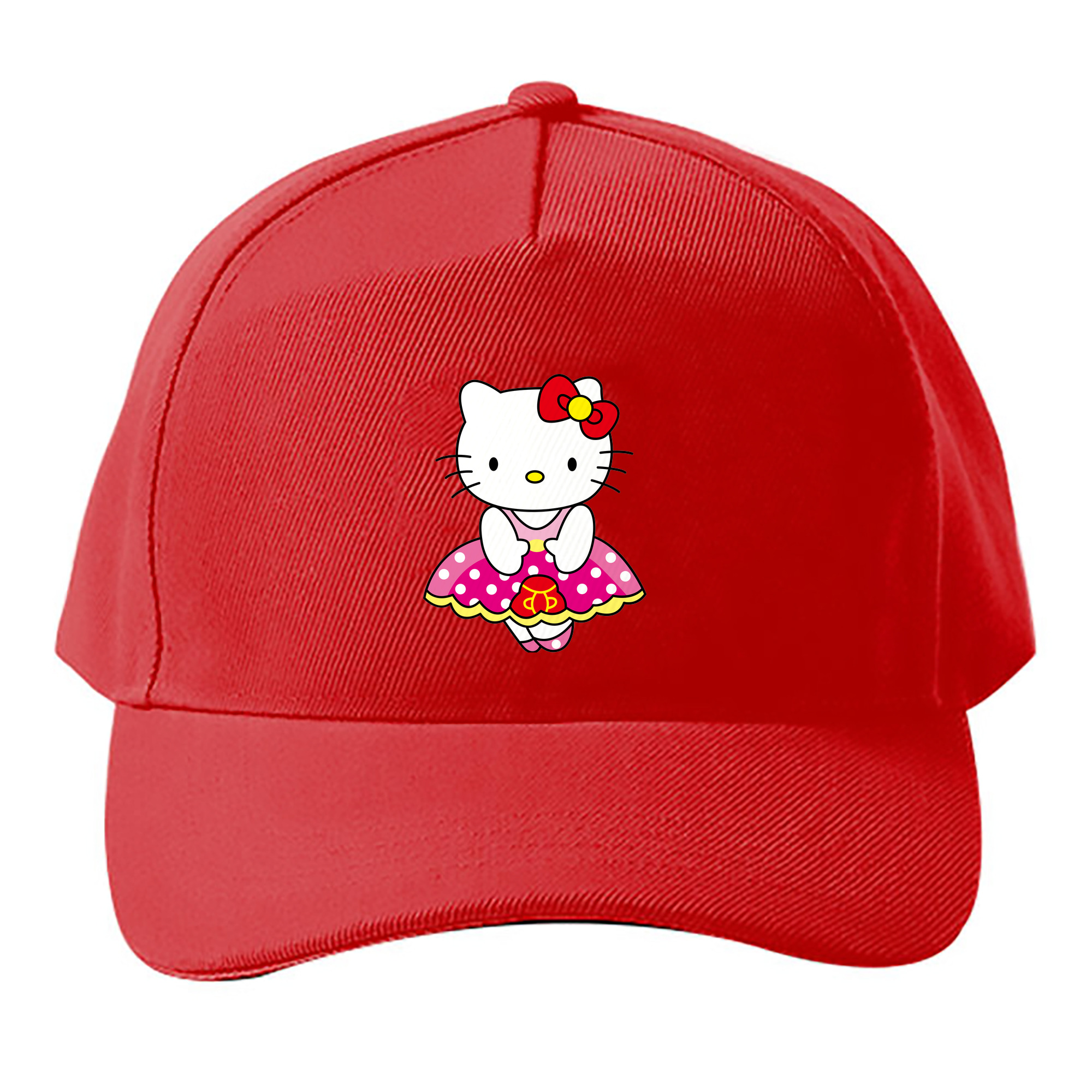 （画像用） Hello Kitty ハローキティ ベースボールキャップ 綿100％ 男女兼用 帽子 スポーツ