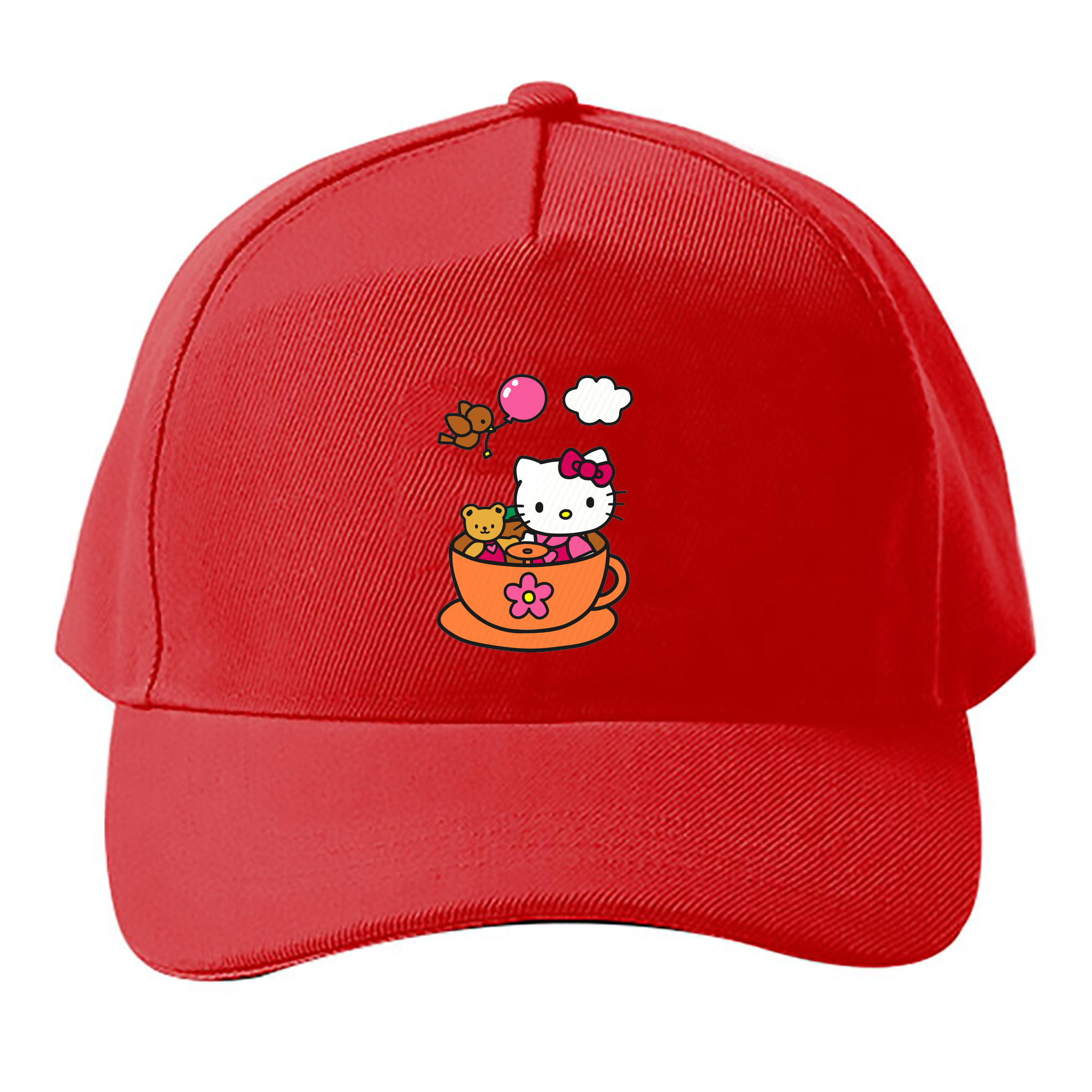 （画像用） Hello Kitty ハローキティ ベースボールキャップ 綿100％ 男女兼用 帽子 スポーツ