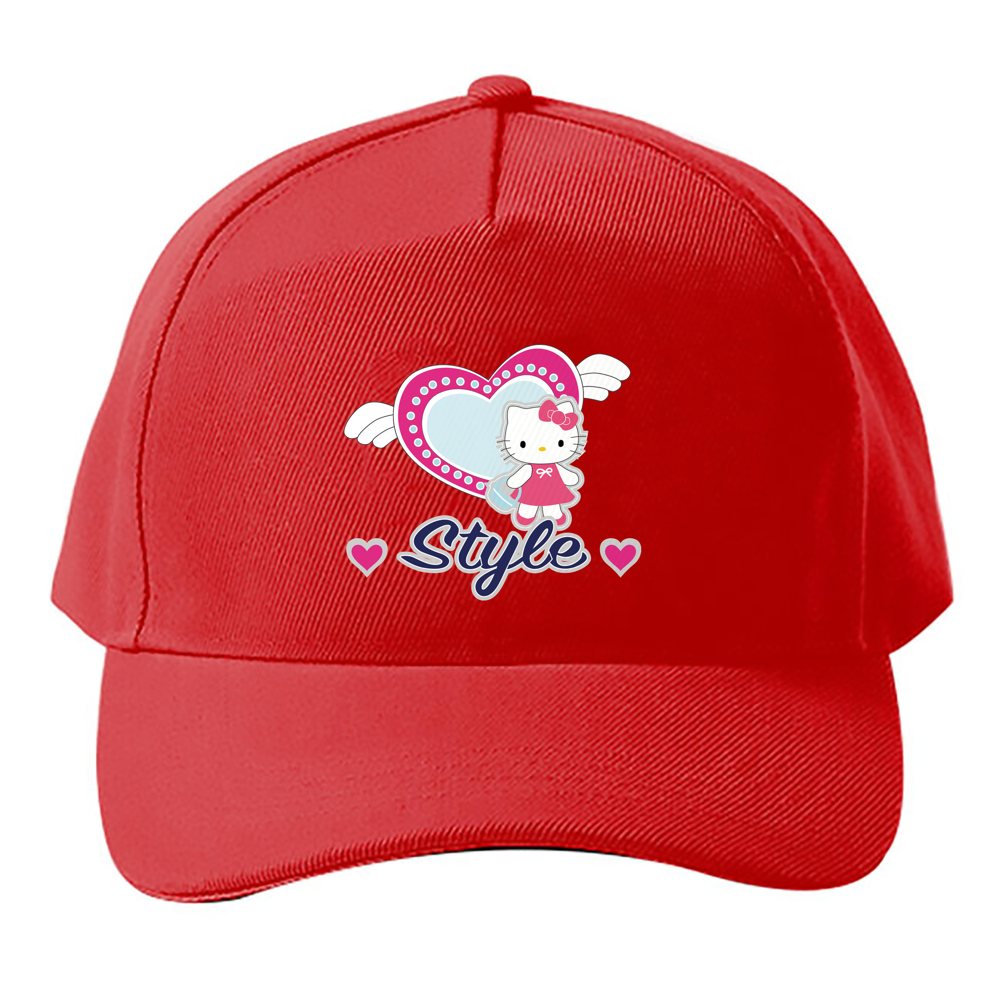 （画像用） Hello Kitty ハローキティ ベースボールキャップ 綿100％ 男女兼用 帽子 スポーツ