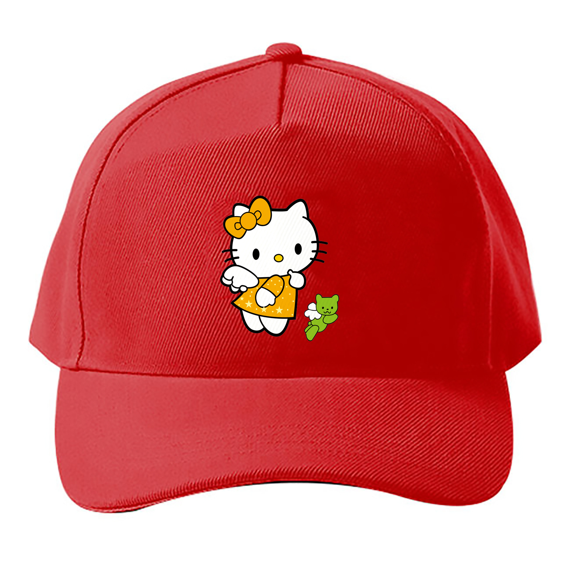 （画像用） Hello Kitty ハローキティ ベースボールキャップ 綿100％ 男女兼用 帽子 スポーツ