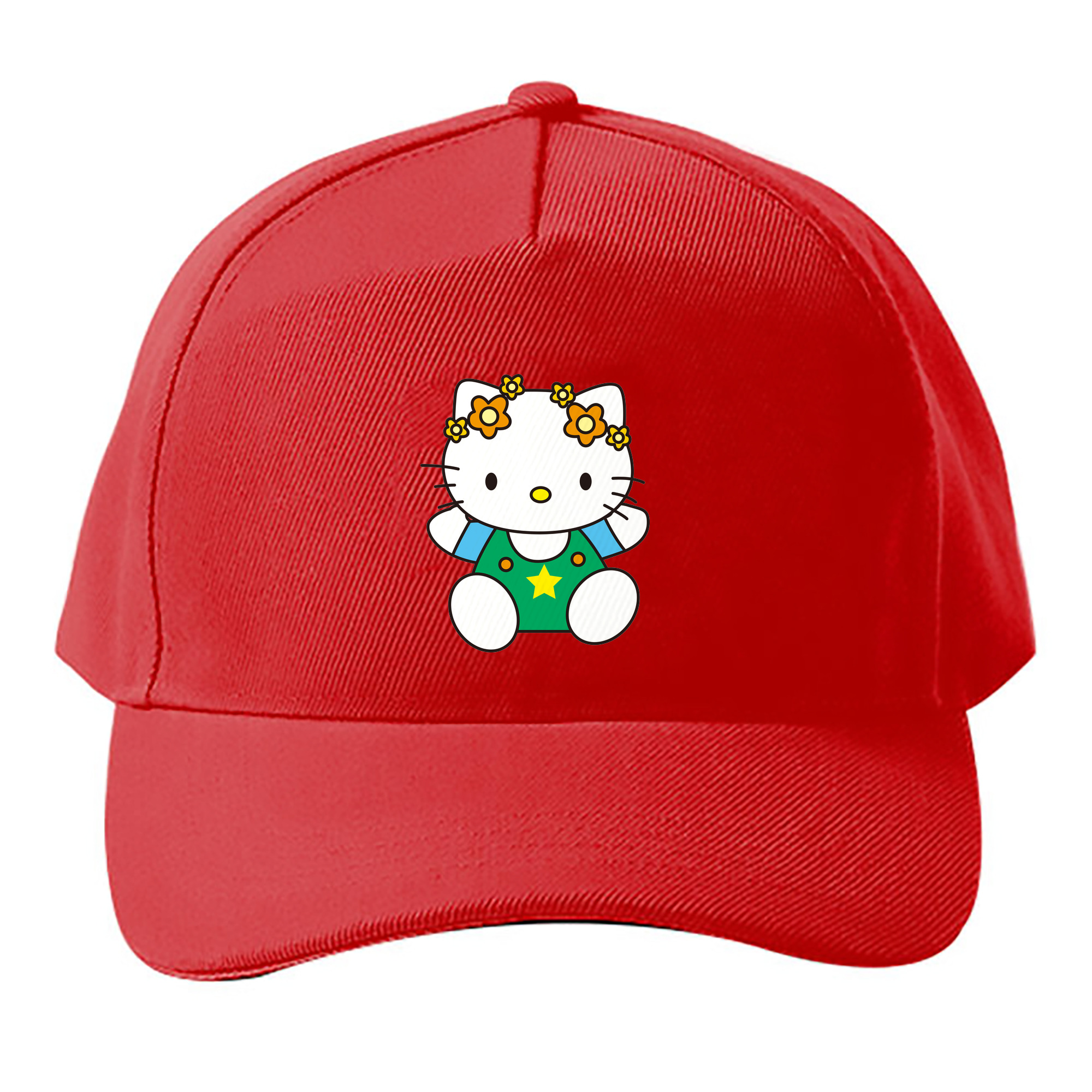 （画像用） Hello Kitty ハローキティ ベースボールキャップ 綿100％ 男女兼用 帽子 スポーツ