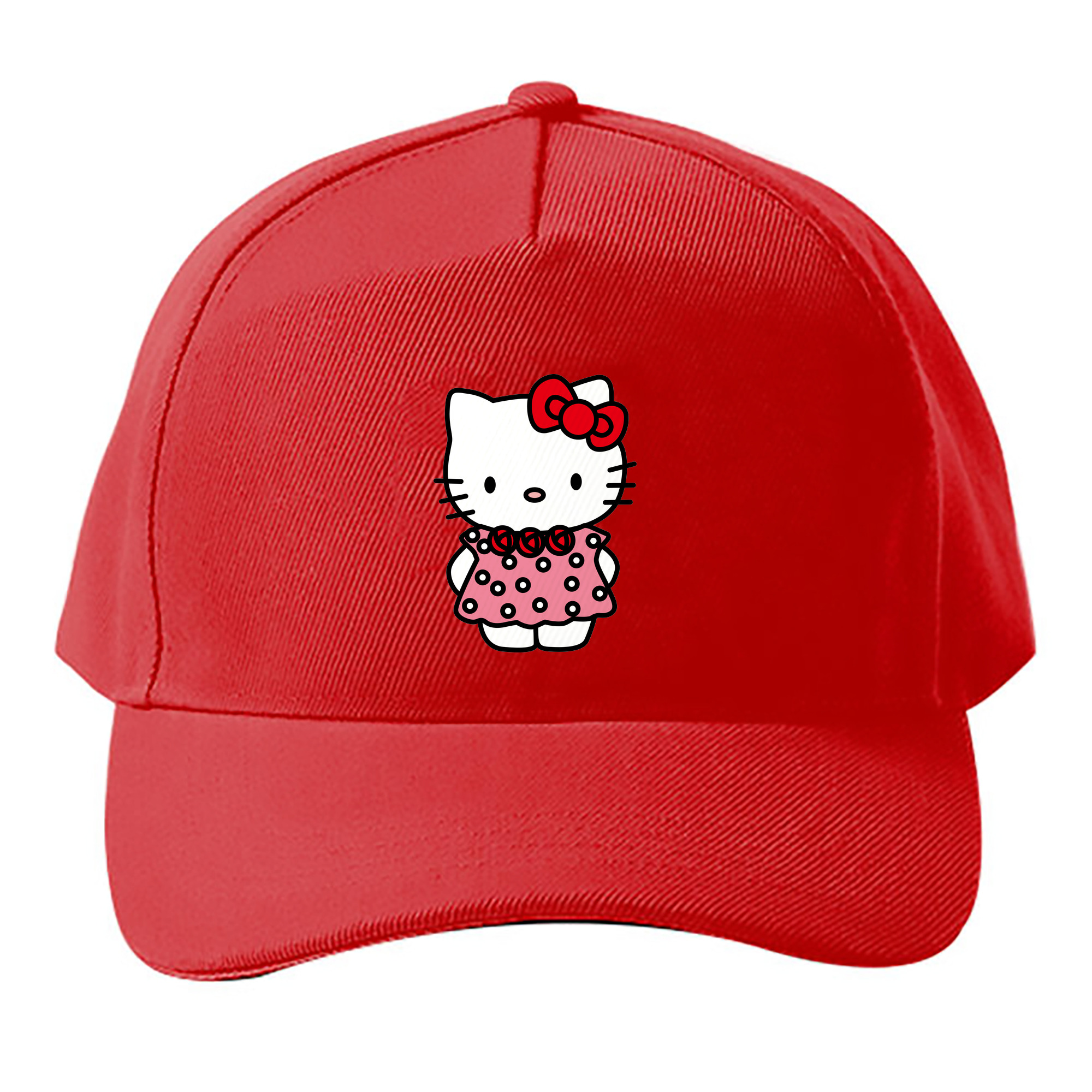 （画像用） Hello Kitty ハローキティ ベースボールキャップ 綿100％ 男女兼用 帽子 スポーツ