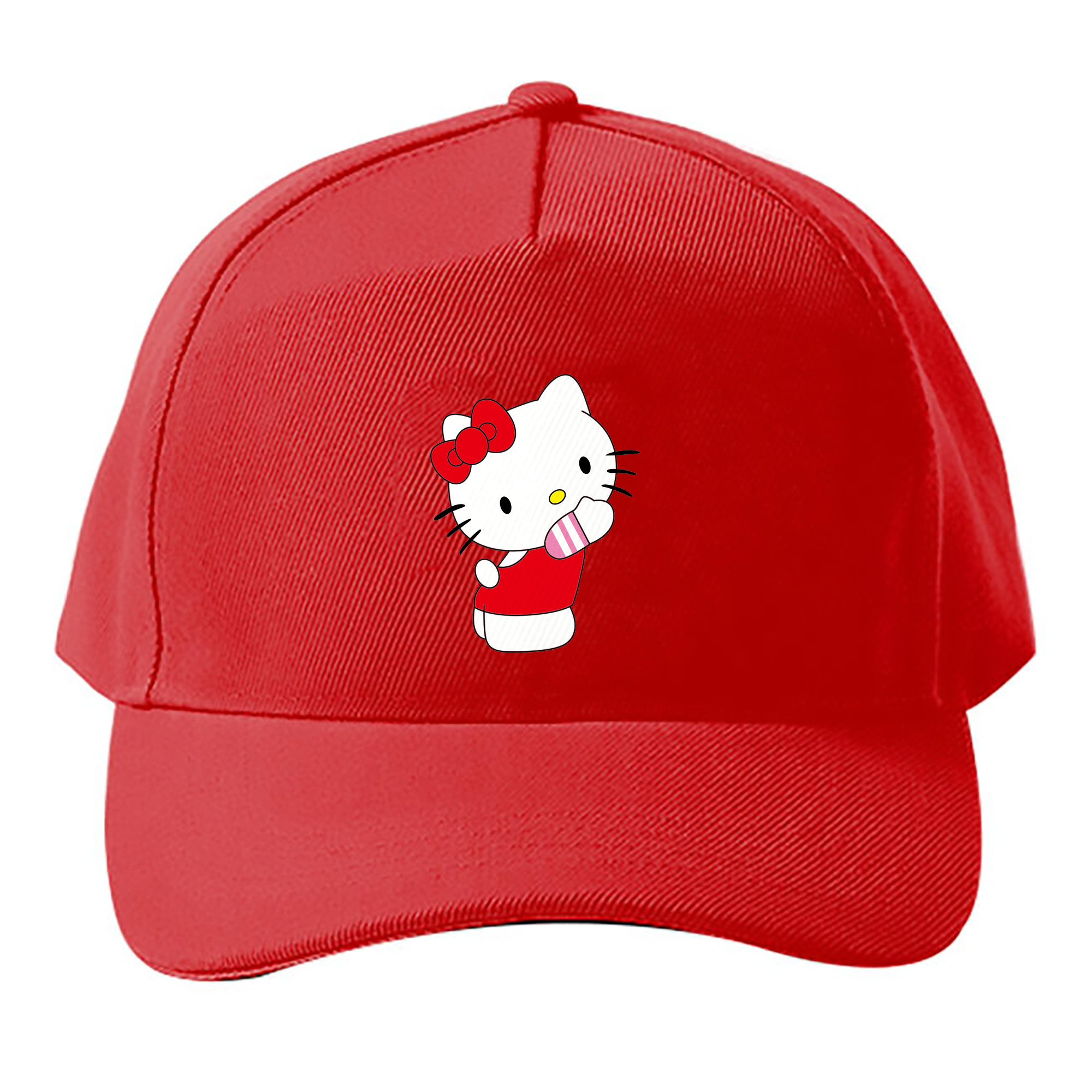 （画像用） Hello Kitty ハローキティ ベースボールキャップ 綿100％ 男女兼用 帽子 スポーツ