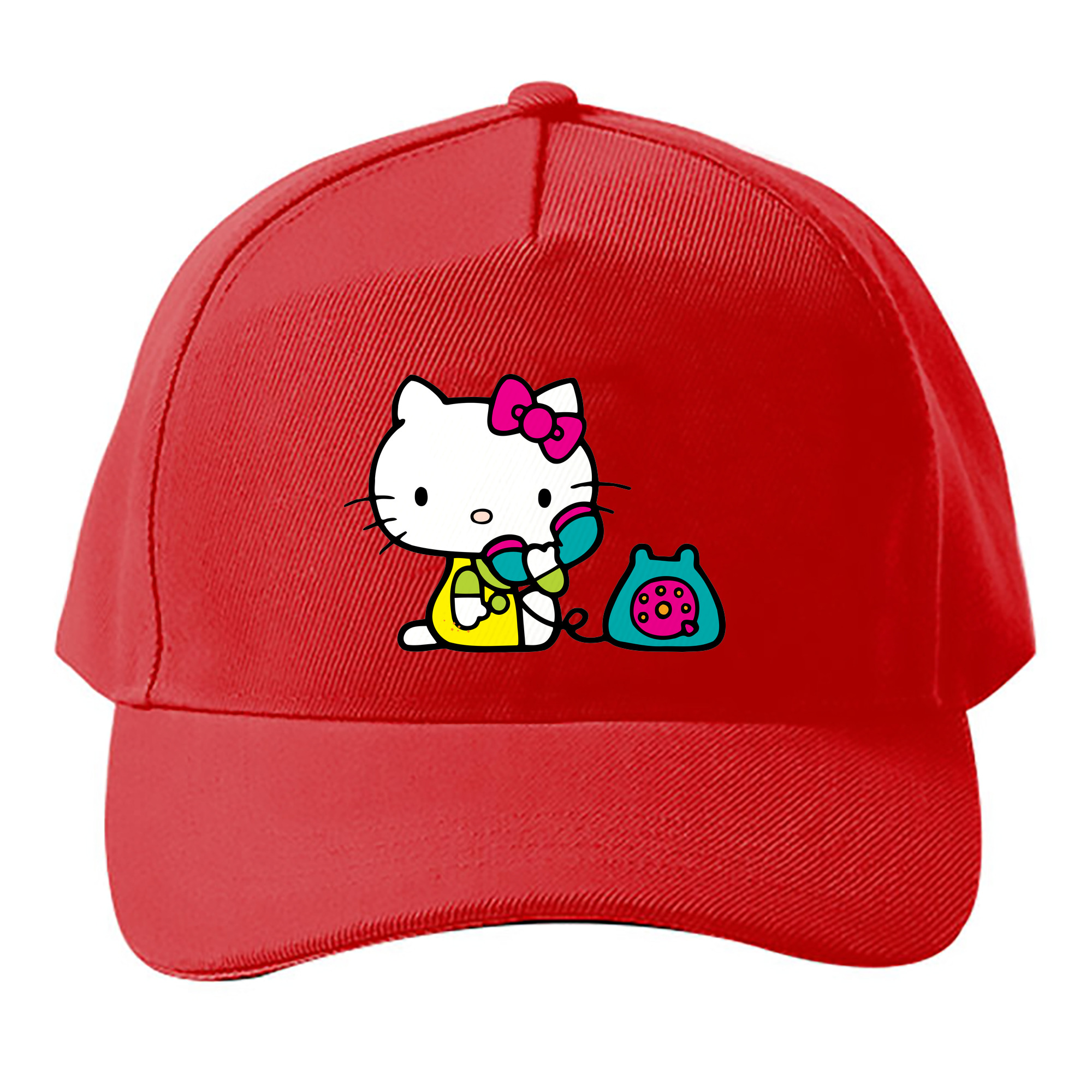 （画像用） Hello Kitty ハローキティ ベースボールキャップ 綿100％ 男女兼用 帽子 スポーツ