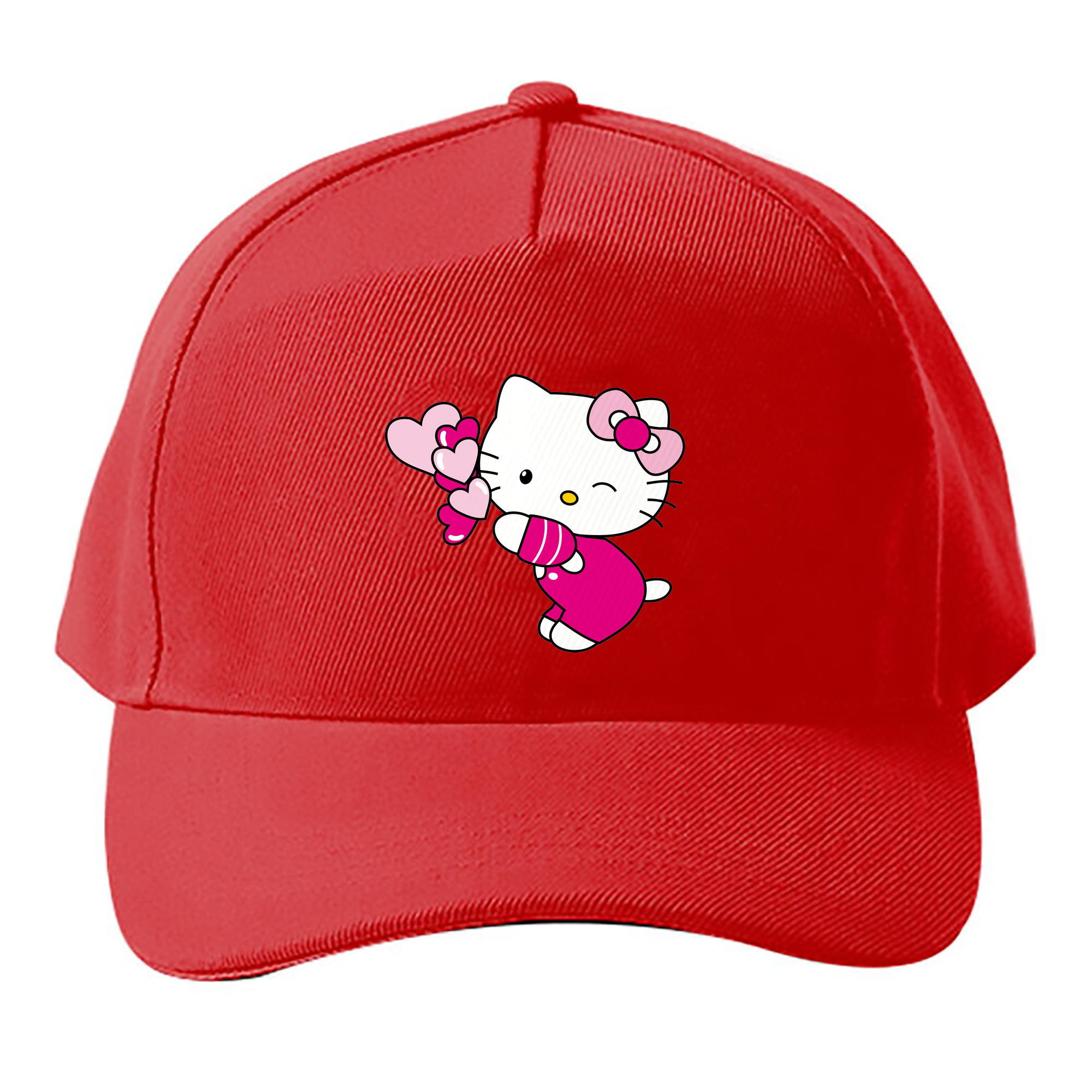 （画像用） Hello Kitty ハローキティ ベースボールキャップ 綿100％ 男女兼用 帽子 スポーツ