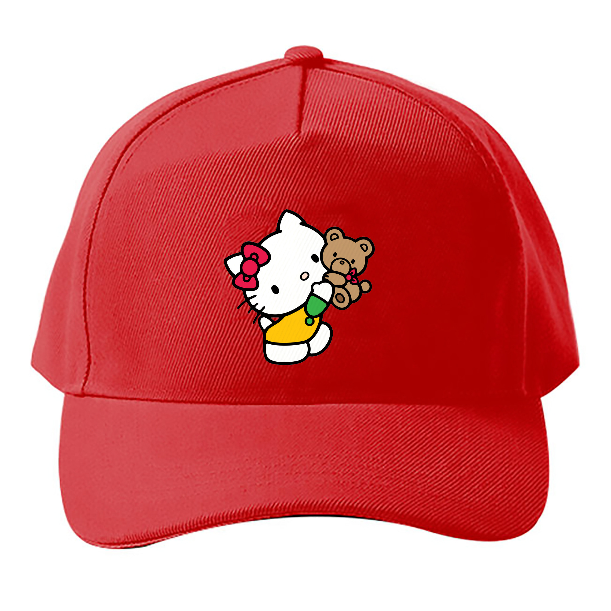 （画像用） Hello Kitty ハローキティ ベースボールキャップ 綿100％ 男女兼用 帽子 スポーツ