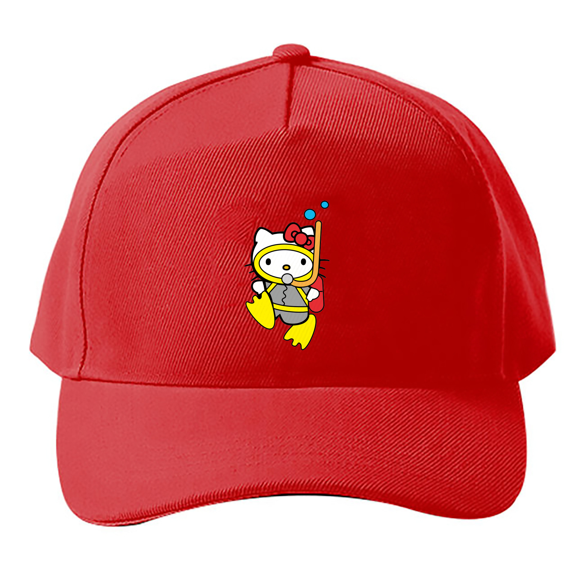 （画像用） Hello Kitty ハローキティ ベースボールキャップ 綿100％ 男女兼用 帽子 スポーツ