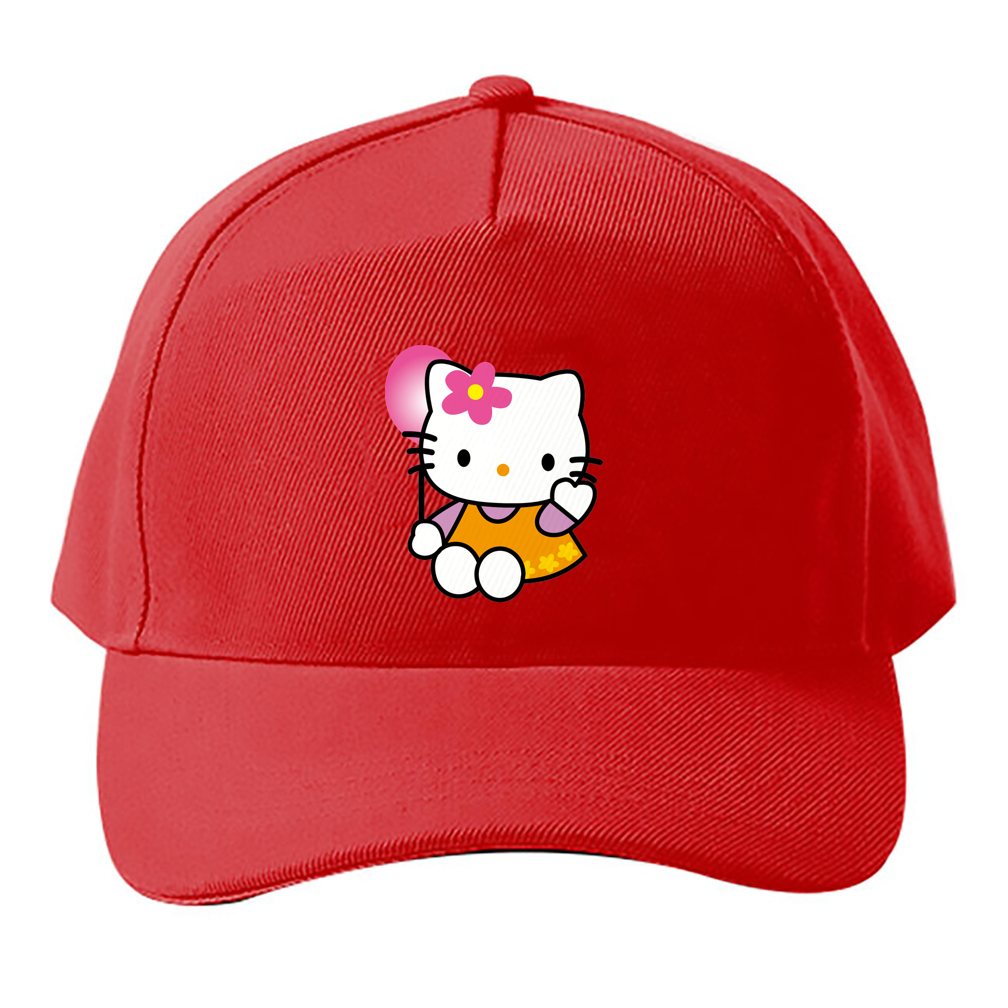 （画像用） Hello Kitty ハローキティ ベースボールキャップ 綿100％ 男女兼用 帽子 スポーツ