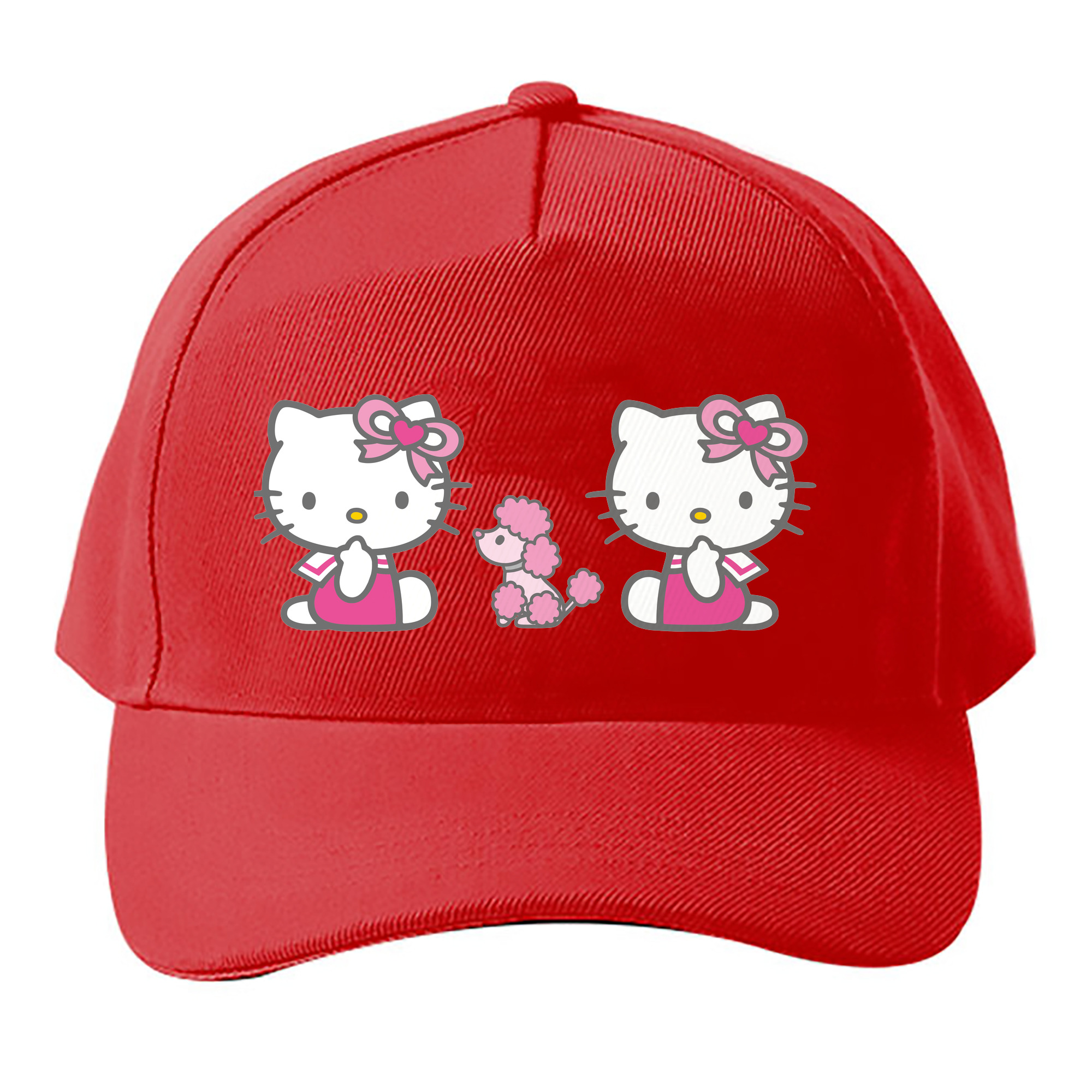 （画像用） Hello Kitty ハローキティ ベースボールキャップ 綿100％ 男女兼用 帽子 スポーツ