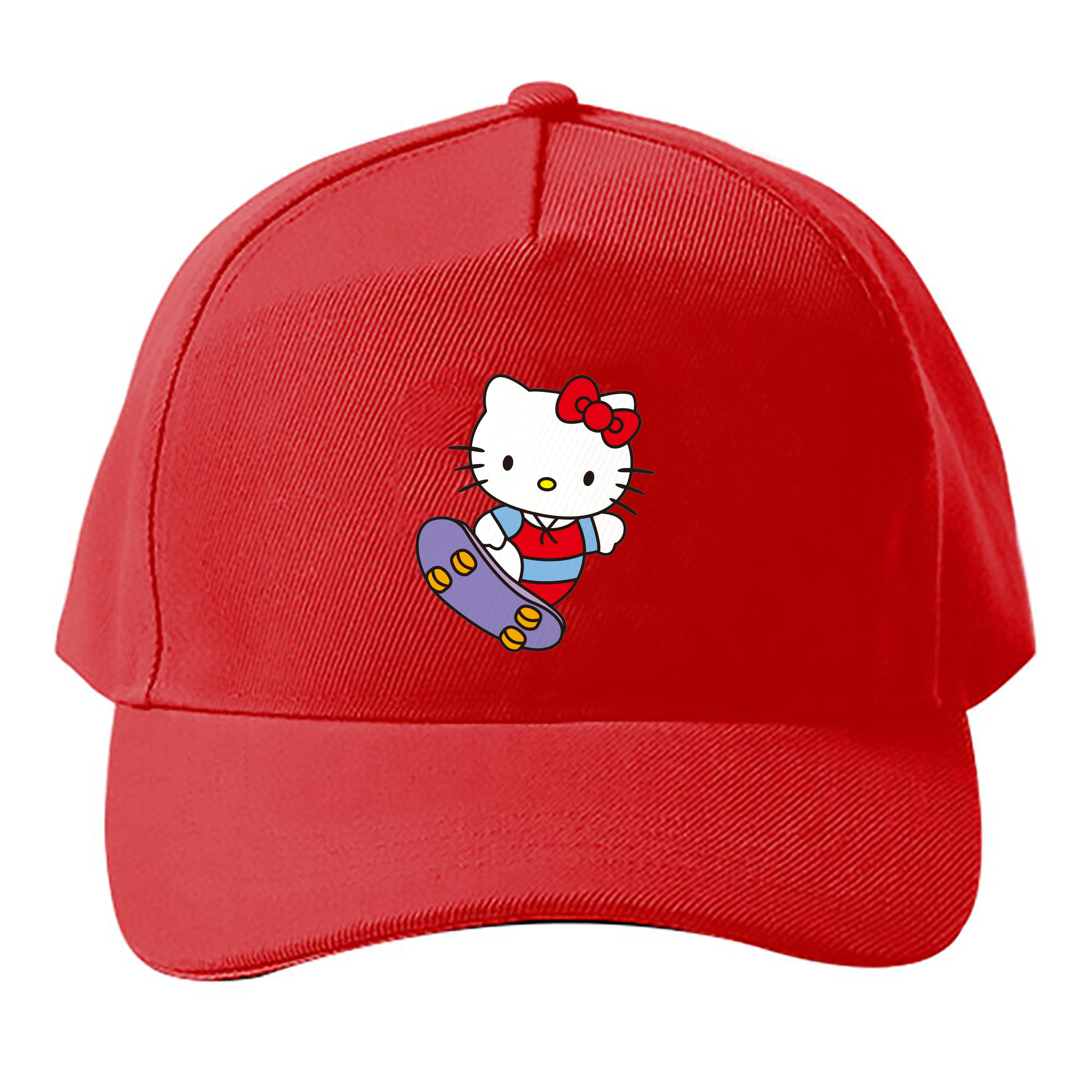 （画像用） Hello Kitty ハローキティ ベースボールキャップ 綿100％ 男女兼用 帽子 スポーツ