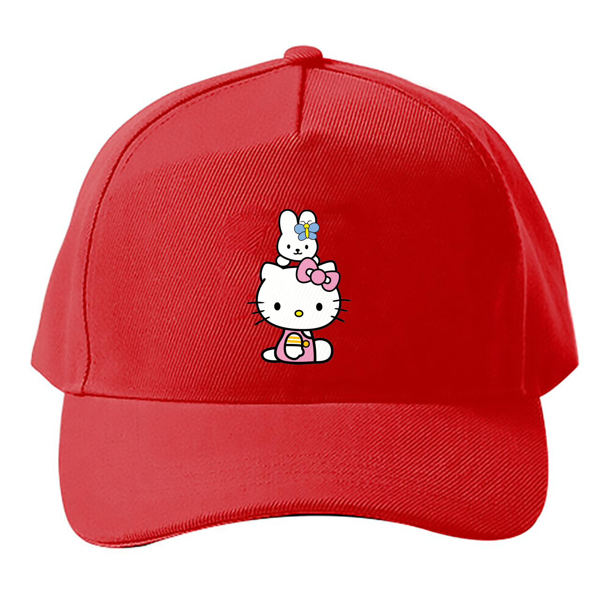 （画像用） Hello Kitty ハローキティ ベースボールキャップ 綿100％ 男女兼用 帽子 スポーツ