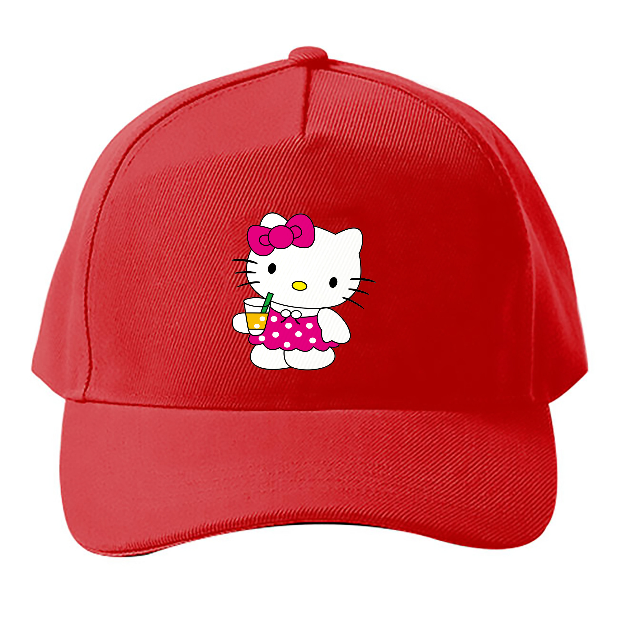 （画像用） Hello Kitty ハローキティ ベースボールキャップ 綿100％ 男女兼用 帽子 スポーツ