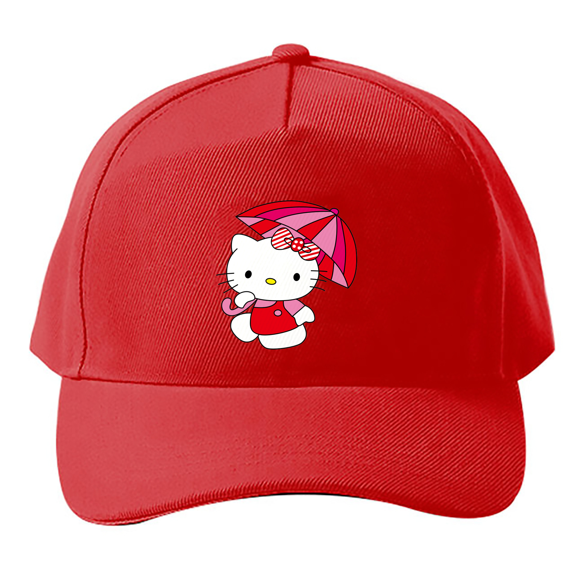 （画像用） Hello Kitty ハローキティ ベースボールキャップ 綿100％ 男女兼用 帽子 スポーツ