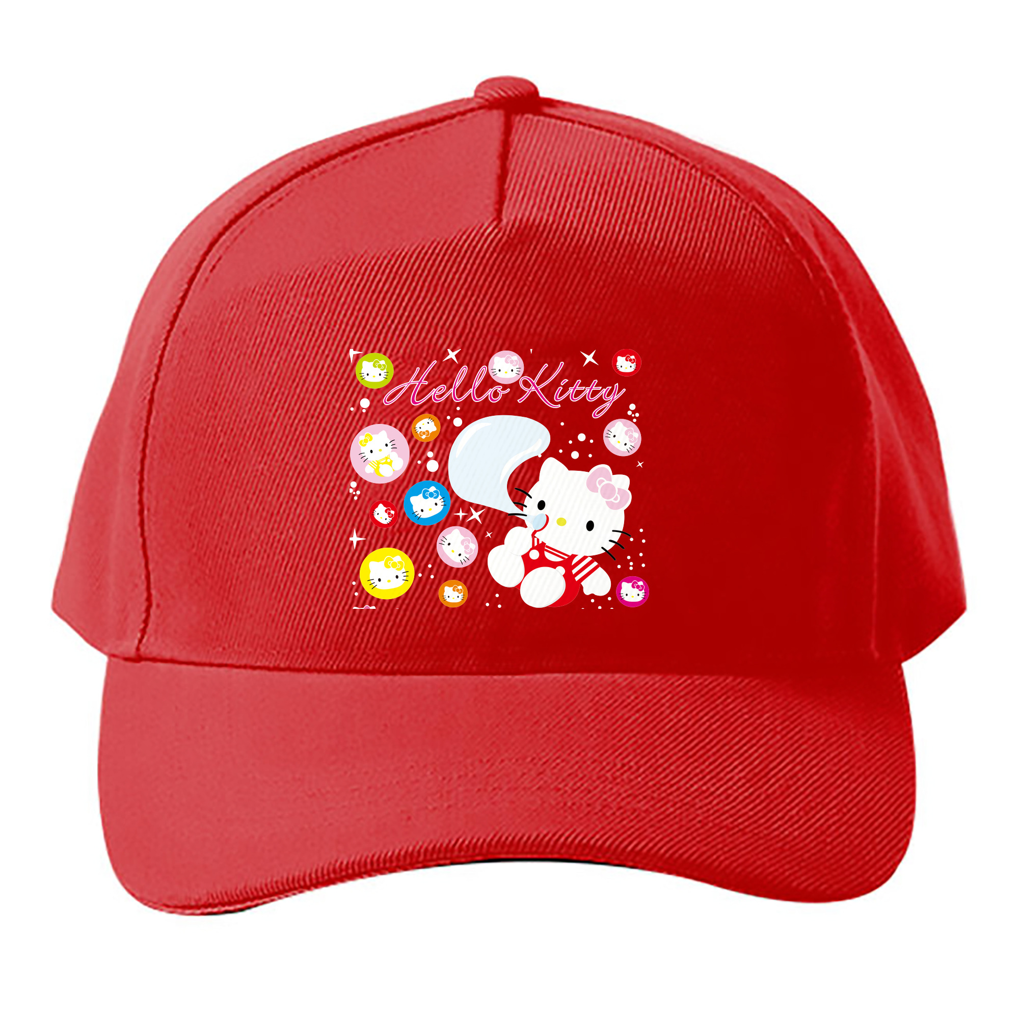 （画像用） Hello Kitty ハローキティ ベースボールキャップ 綿100％ 男女兼用 帽子 スポーツ