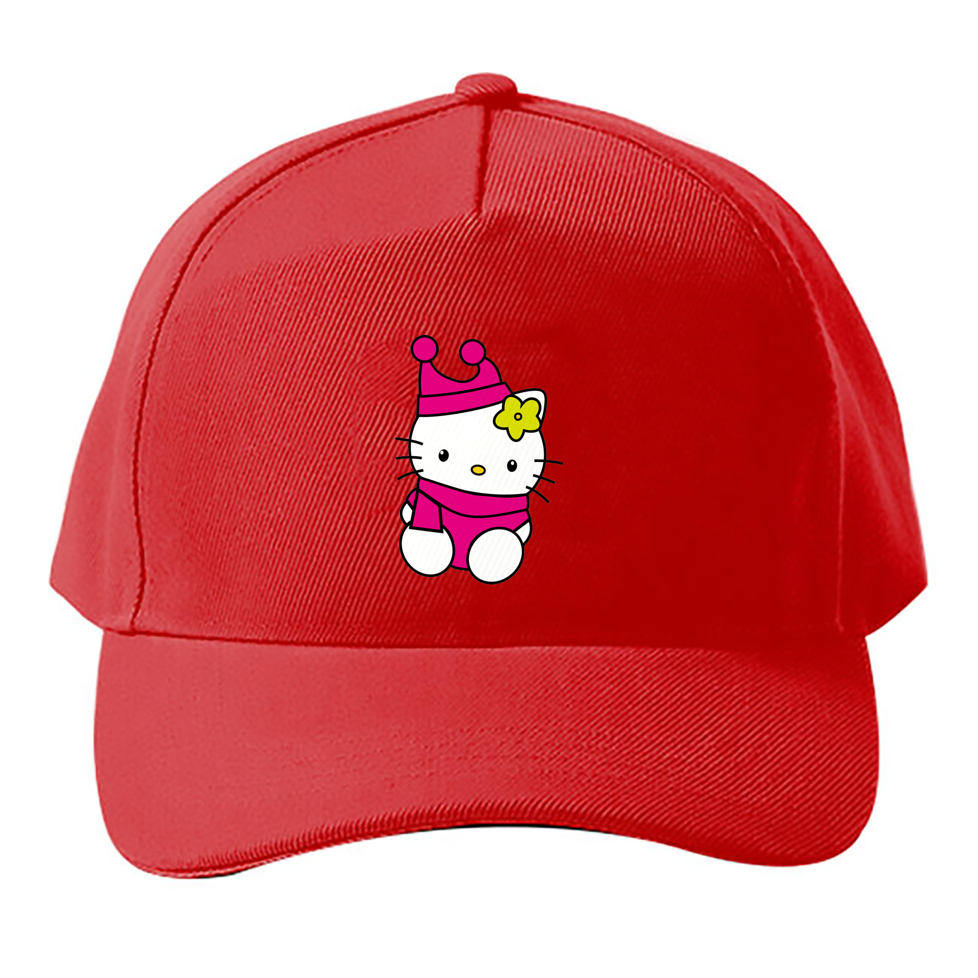 （画像用） Hello Kitty ハローキティ ベースボールキャップ 綿100％ 男女兼用 帽子 スポーツ