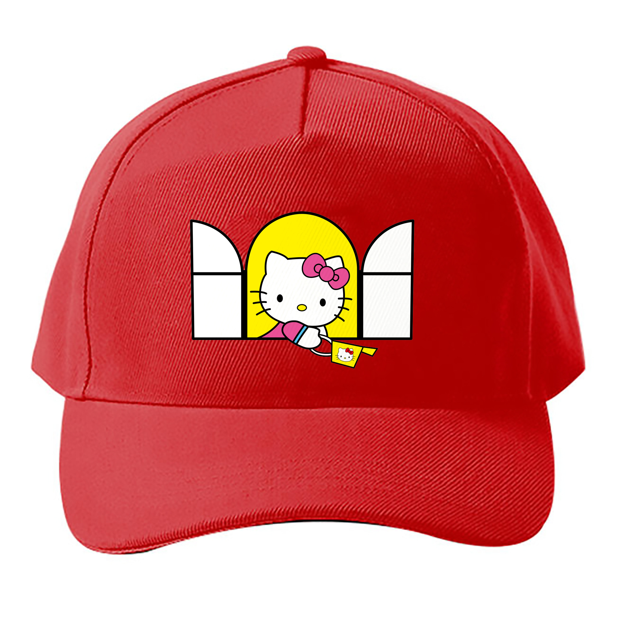 （画像用） Hello Kitty ハローキティ ベースボールキャップ 綿100％ 男女兼用 帽子 スポーツ